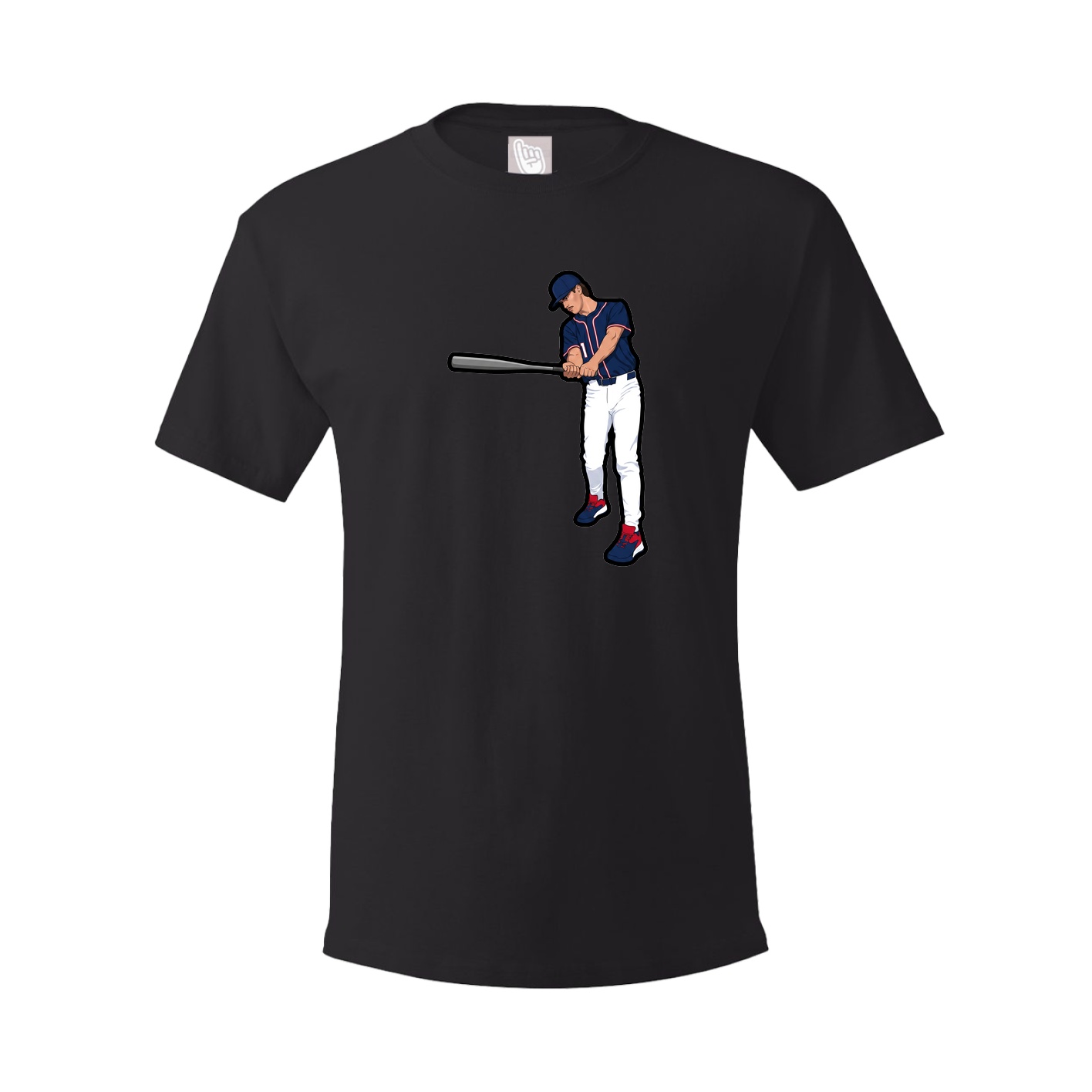 Tee — Name Vertical in Black