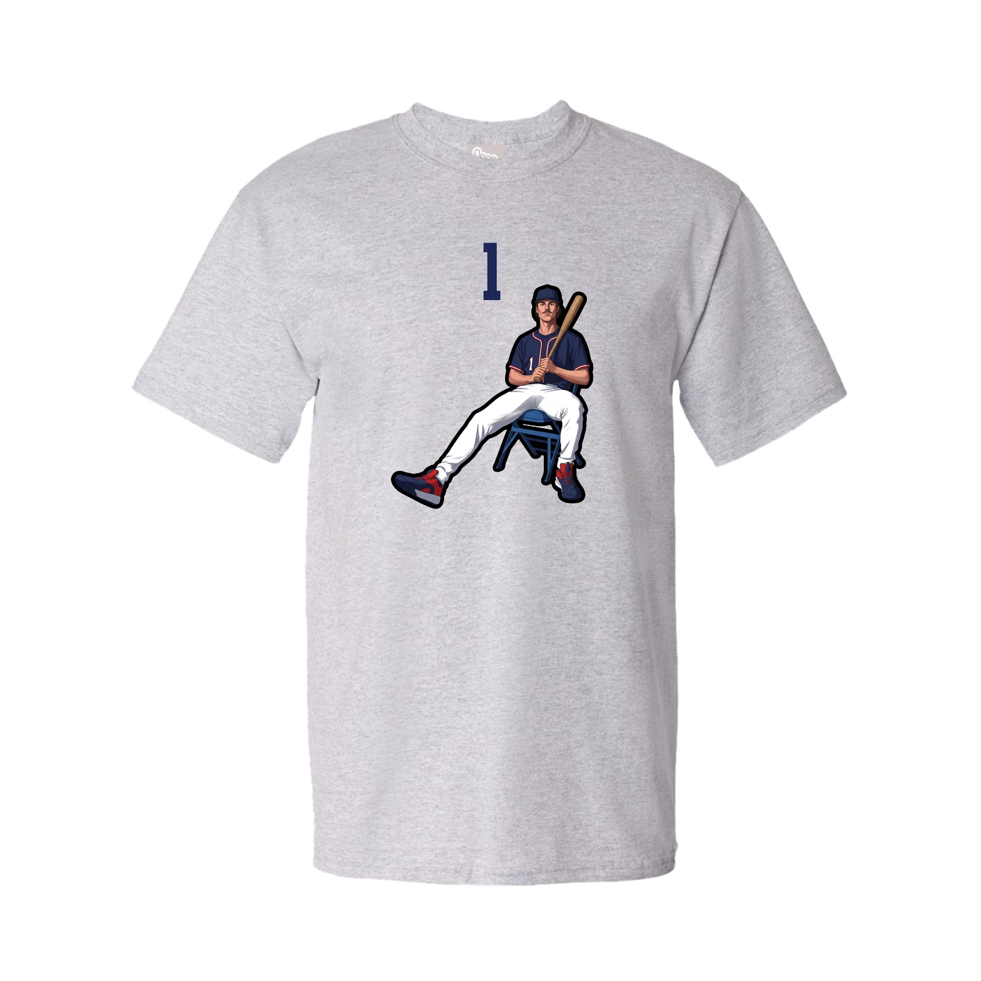 Tee — Number Top in Grey
