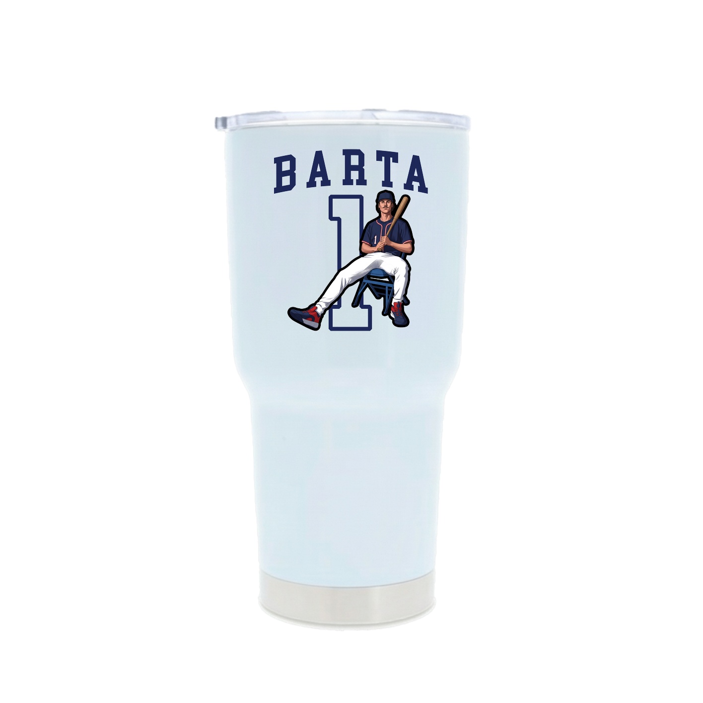 30oz Stainless Steel Tumbler — Shirsey in White