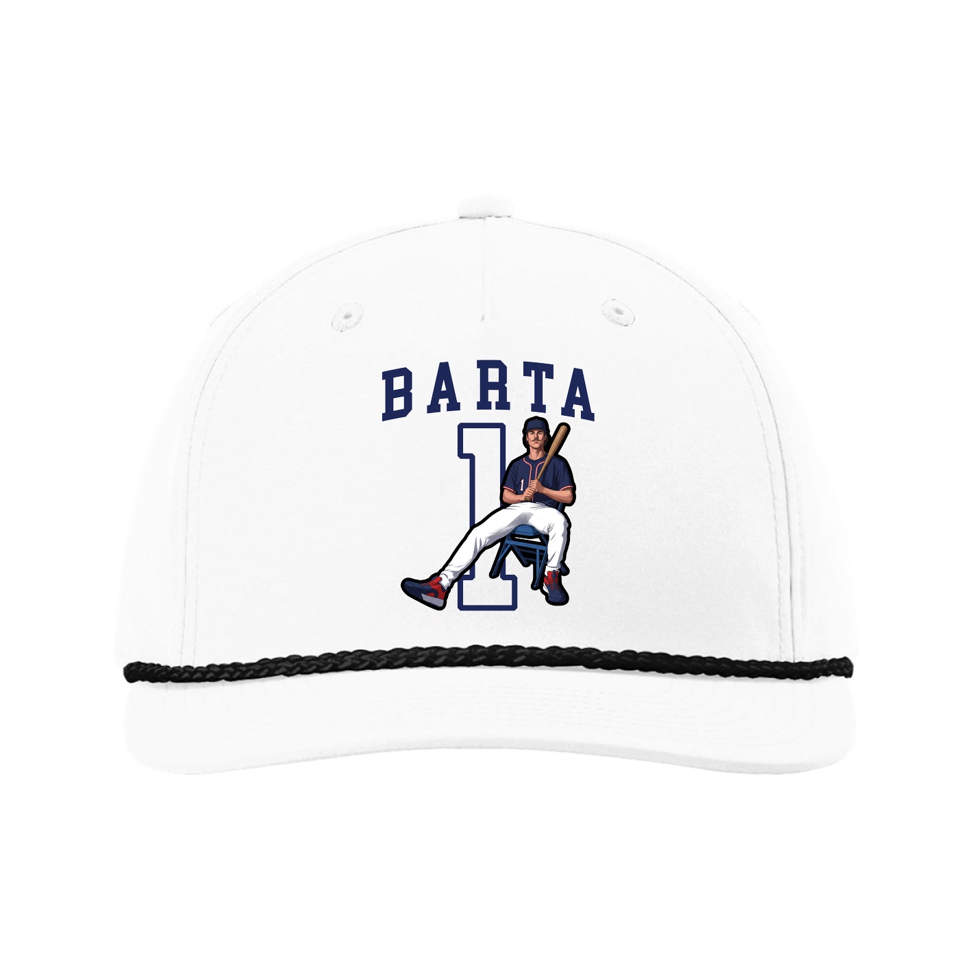 Five-Panel Classic Rope Cap — Shirsey in White