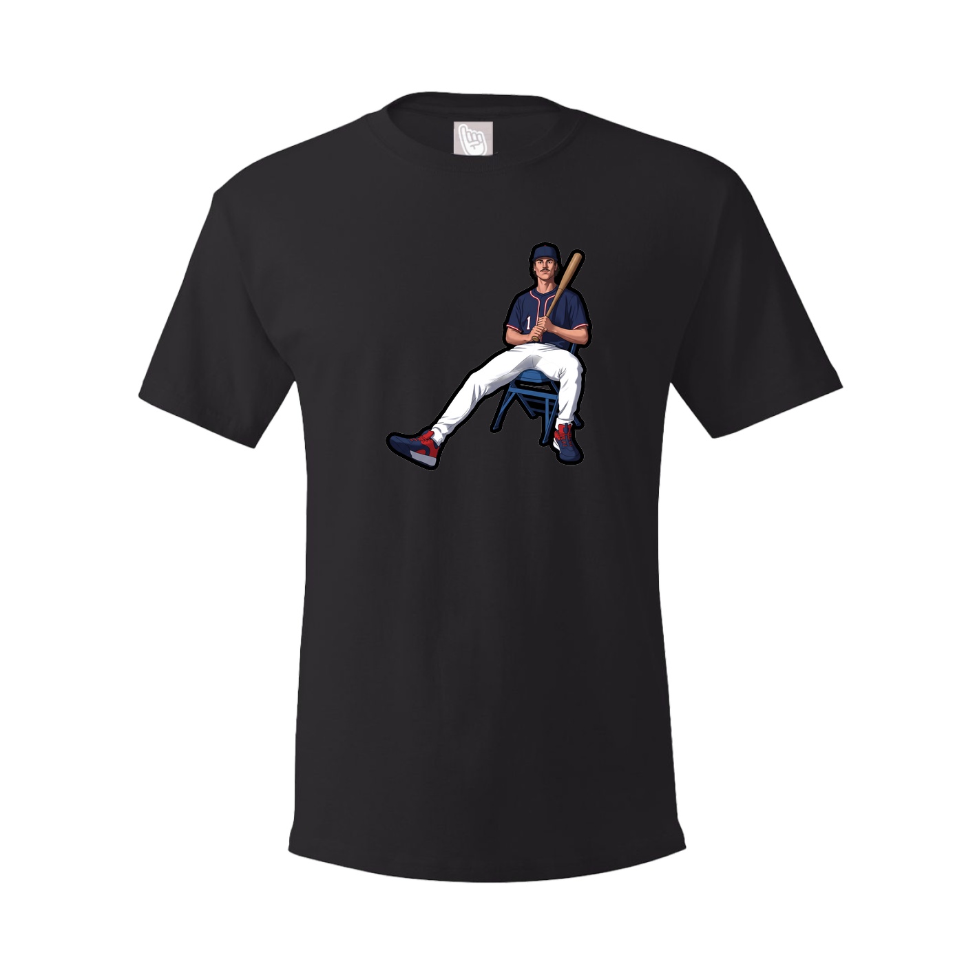 Youth Tee — Name Vertical in Black