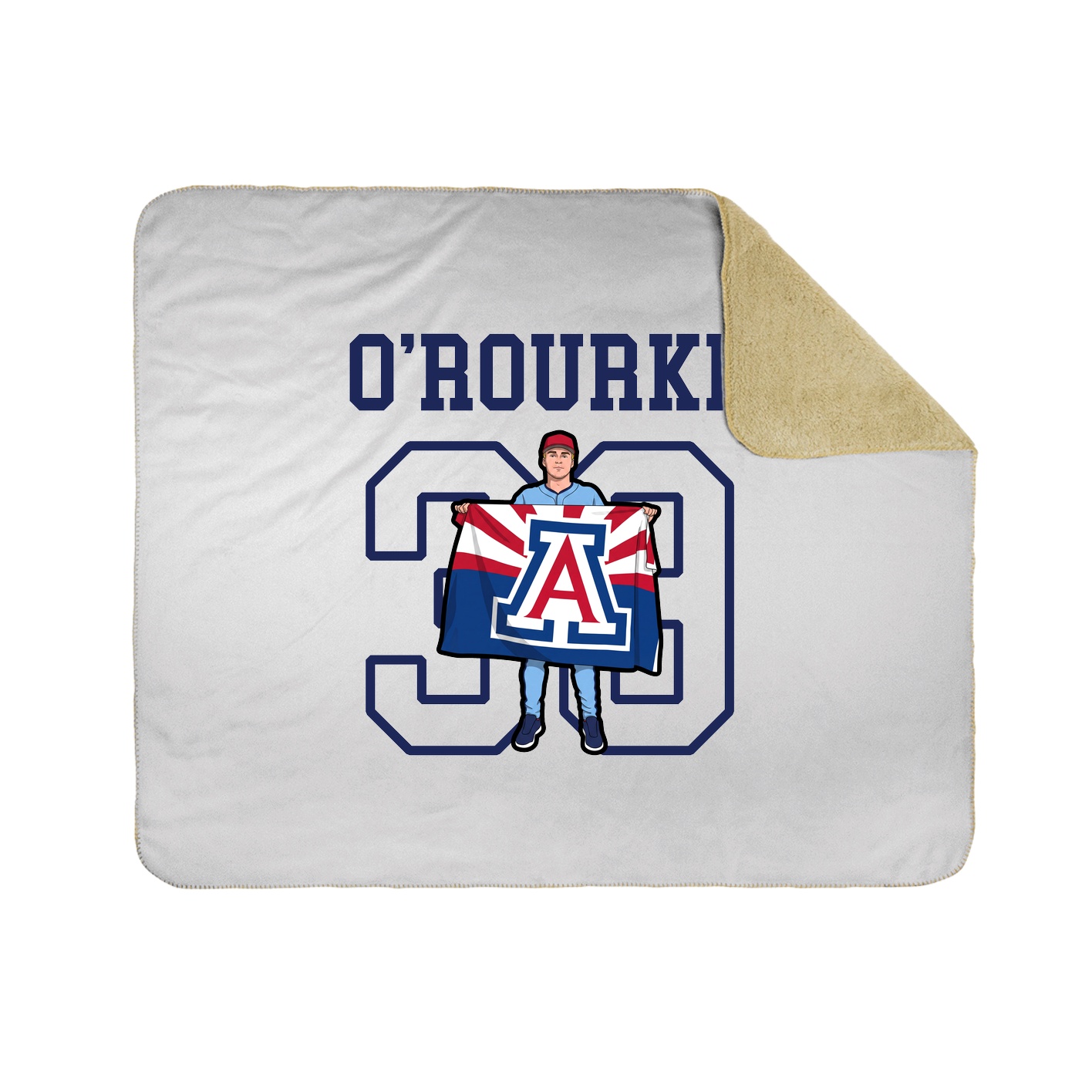 Throw Blanket — Shirsey in White