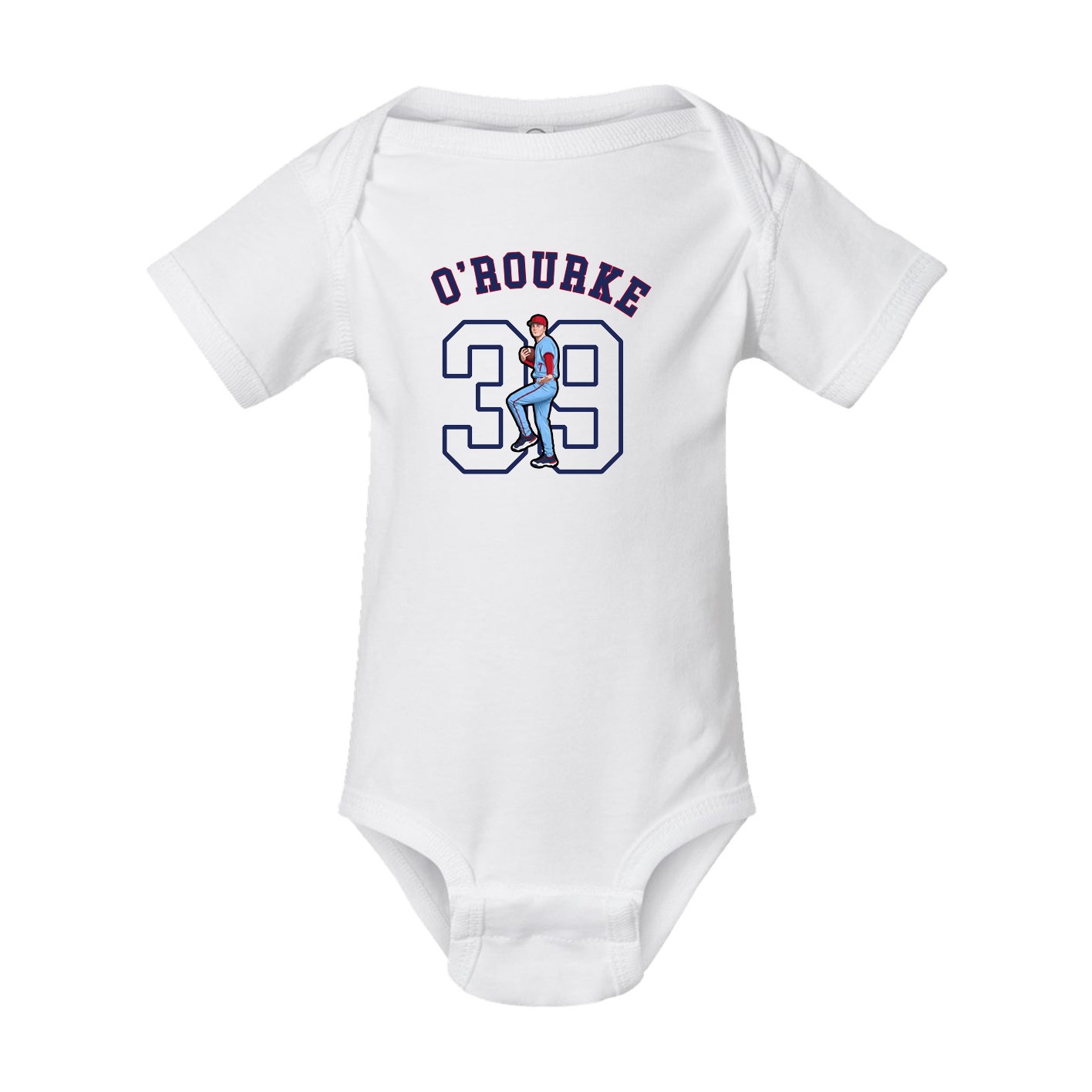 Baby Onesie — Shirsey Arch in White