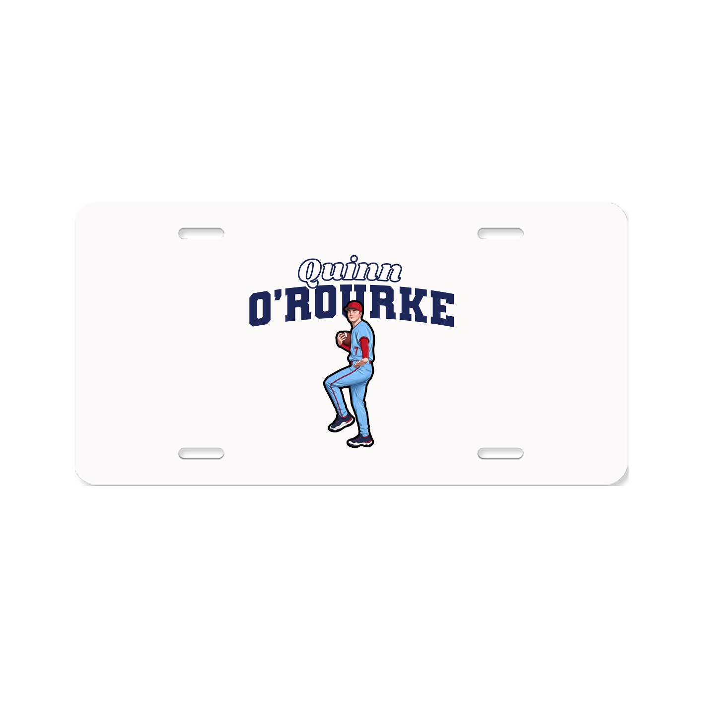 License Plate — Name Arch in Classic