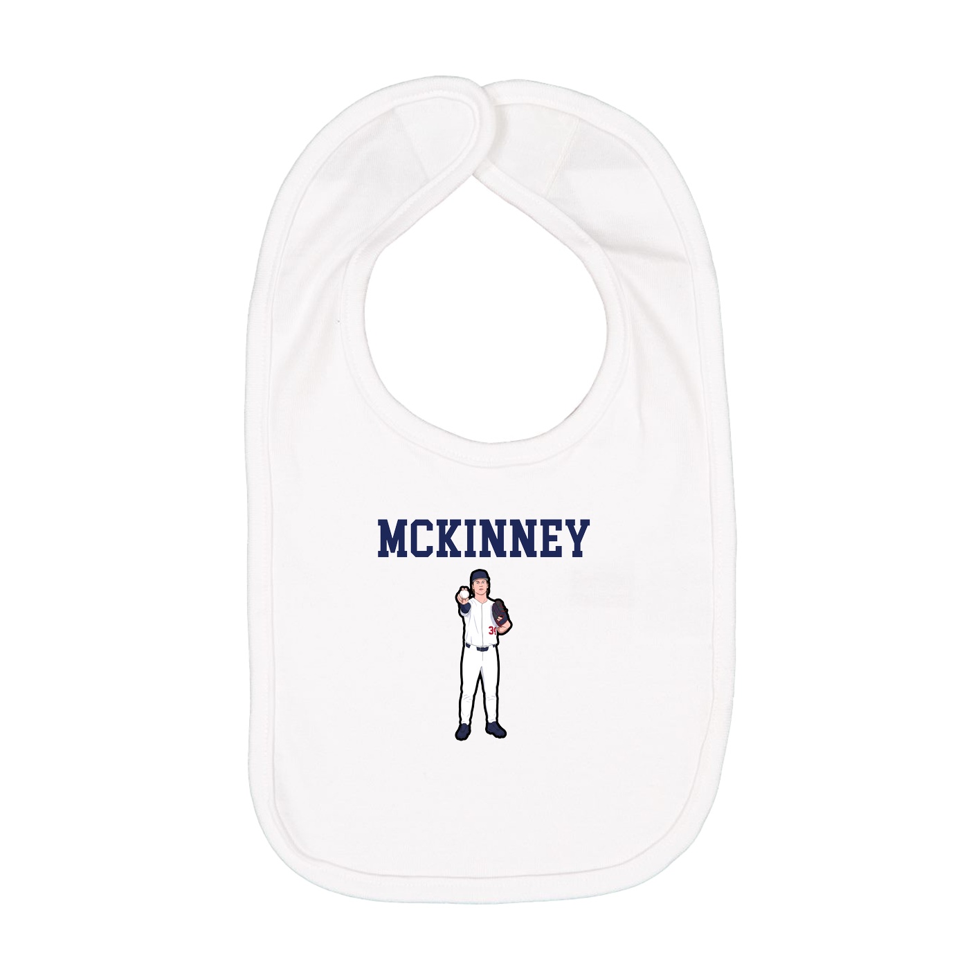 Infant Bib — Shirsey in White