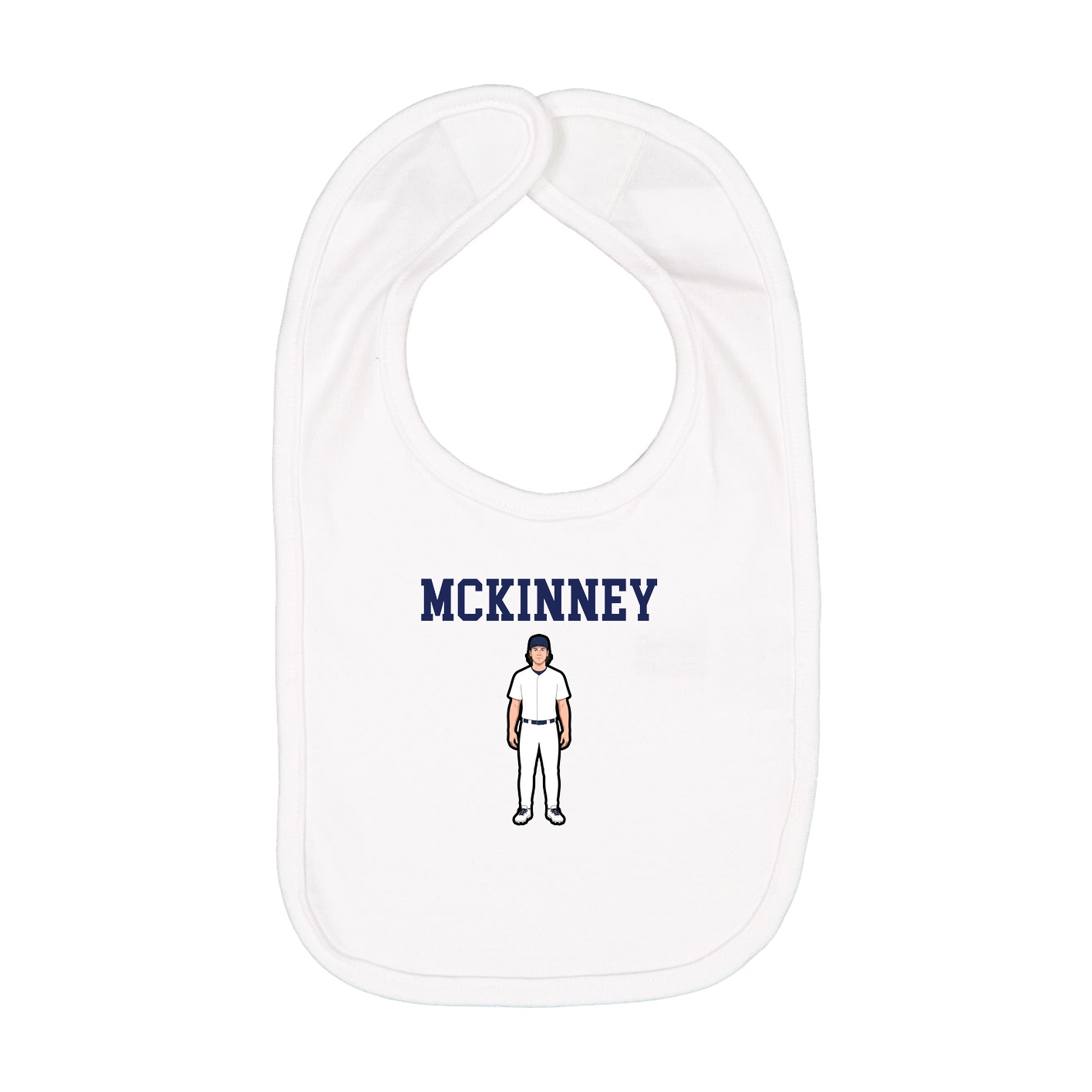 Infant Bib — Shirsey in White