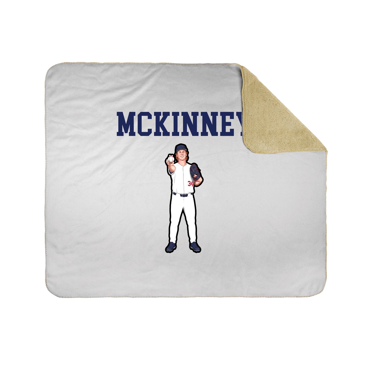 Throw Blanket — Shirsey in White