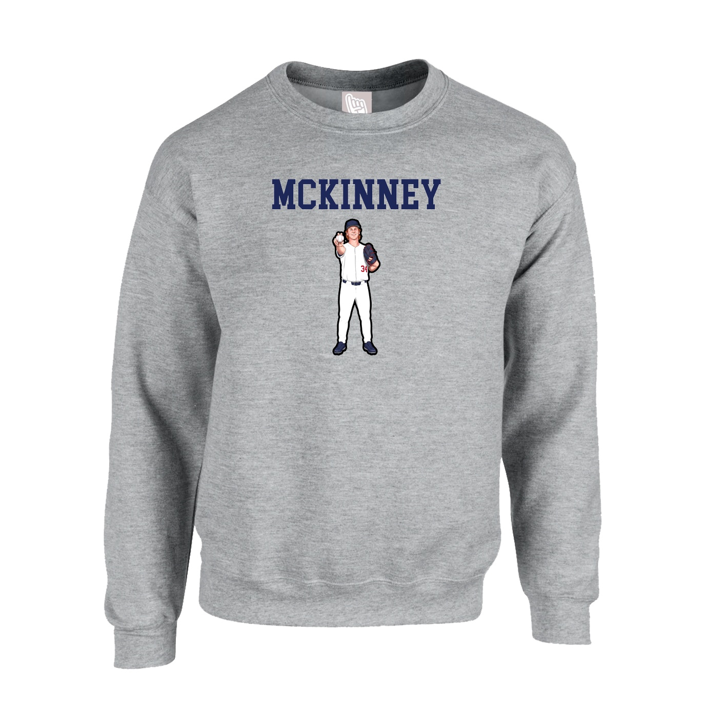 Fleece Crew — Shirsey in Grey