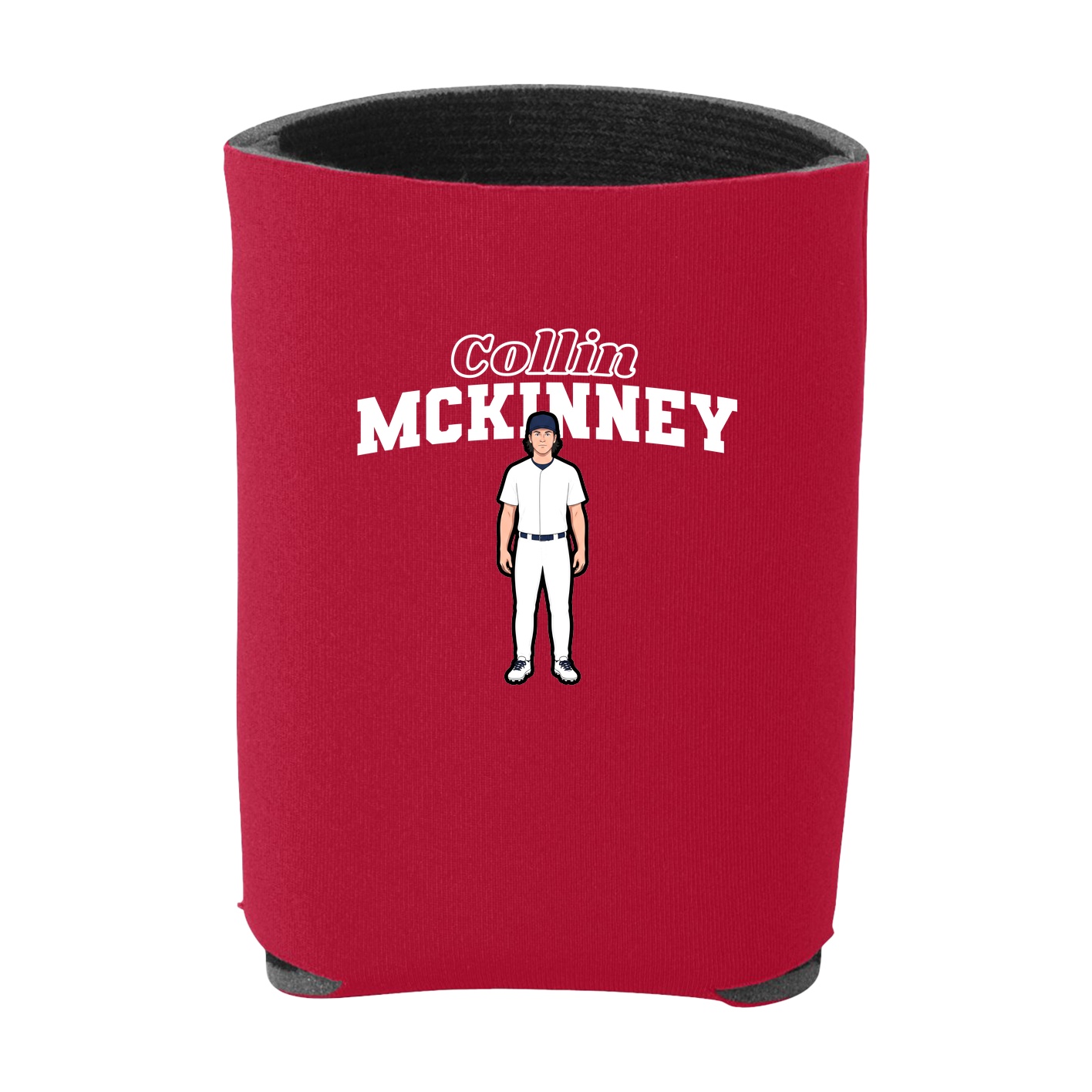 Can Holder — Name Arch in Red