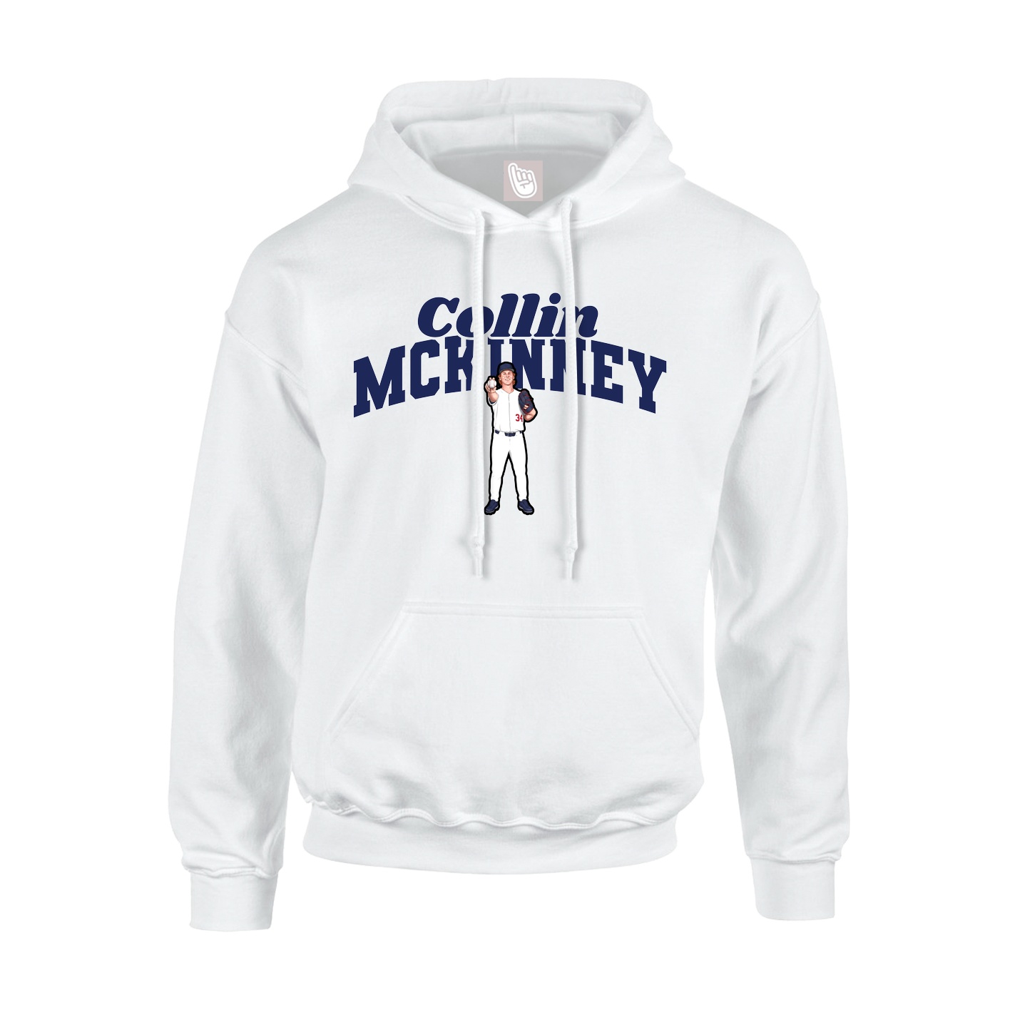 Hoodie — Signature Arch in White