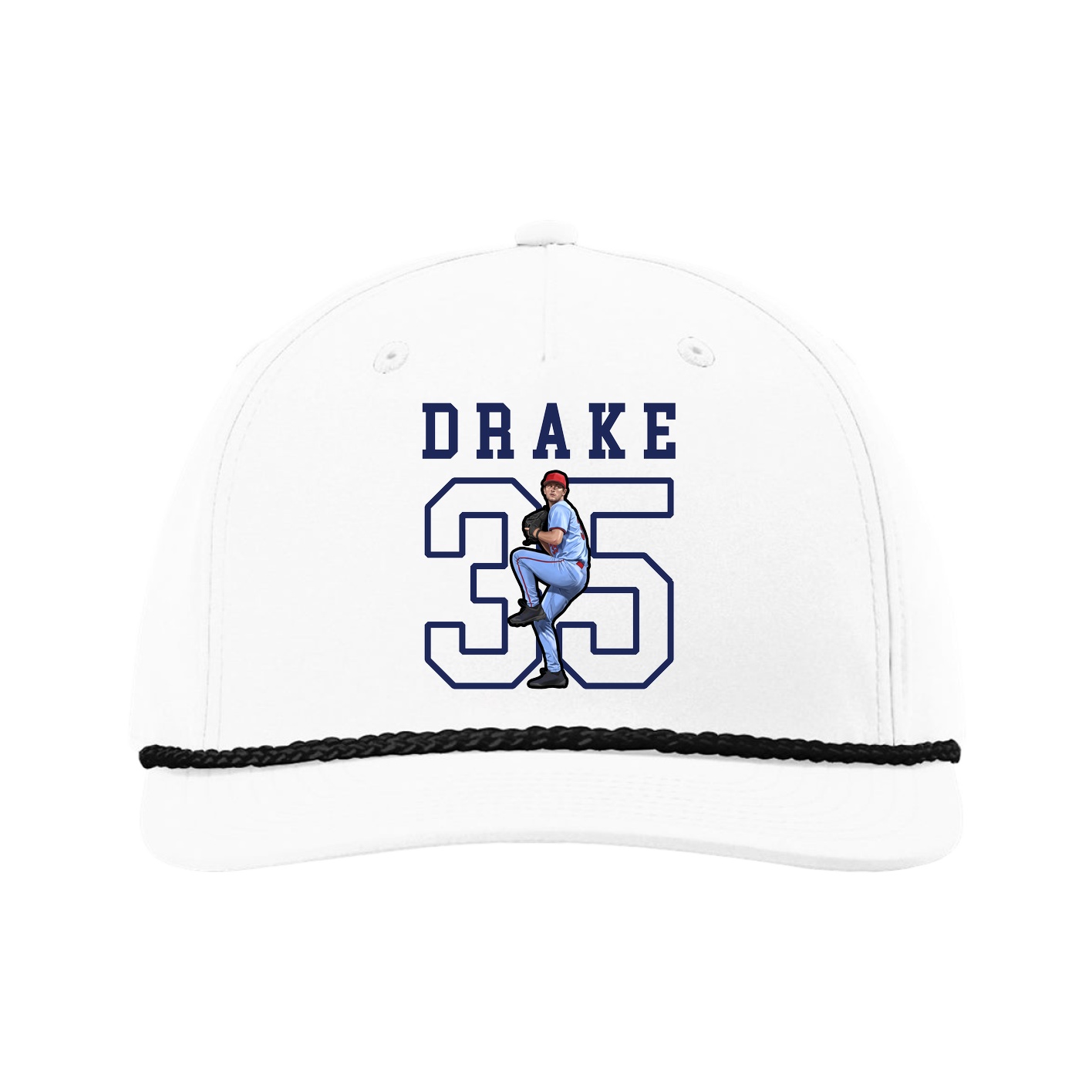 Five-Panel Classic Rope Cap — Shirsey in White