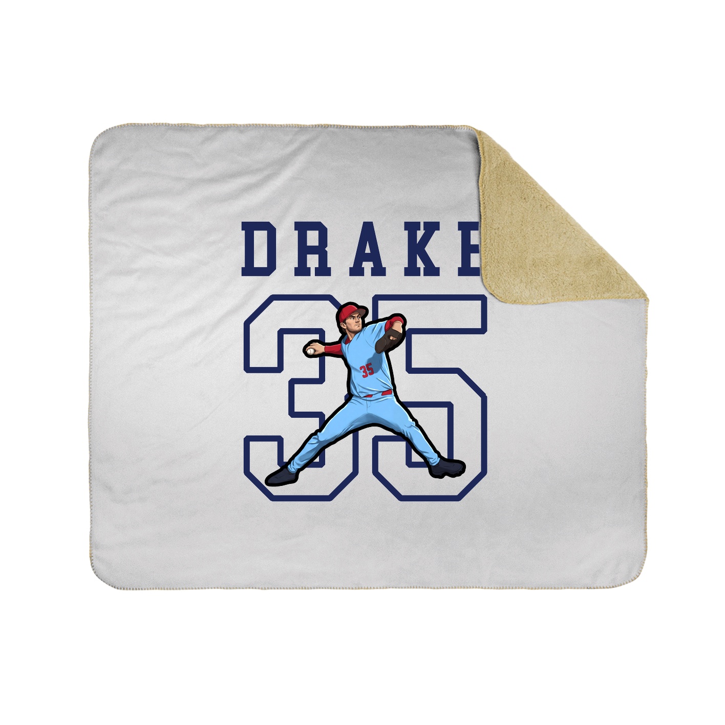 Throw Blanket — Shirsey in White