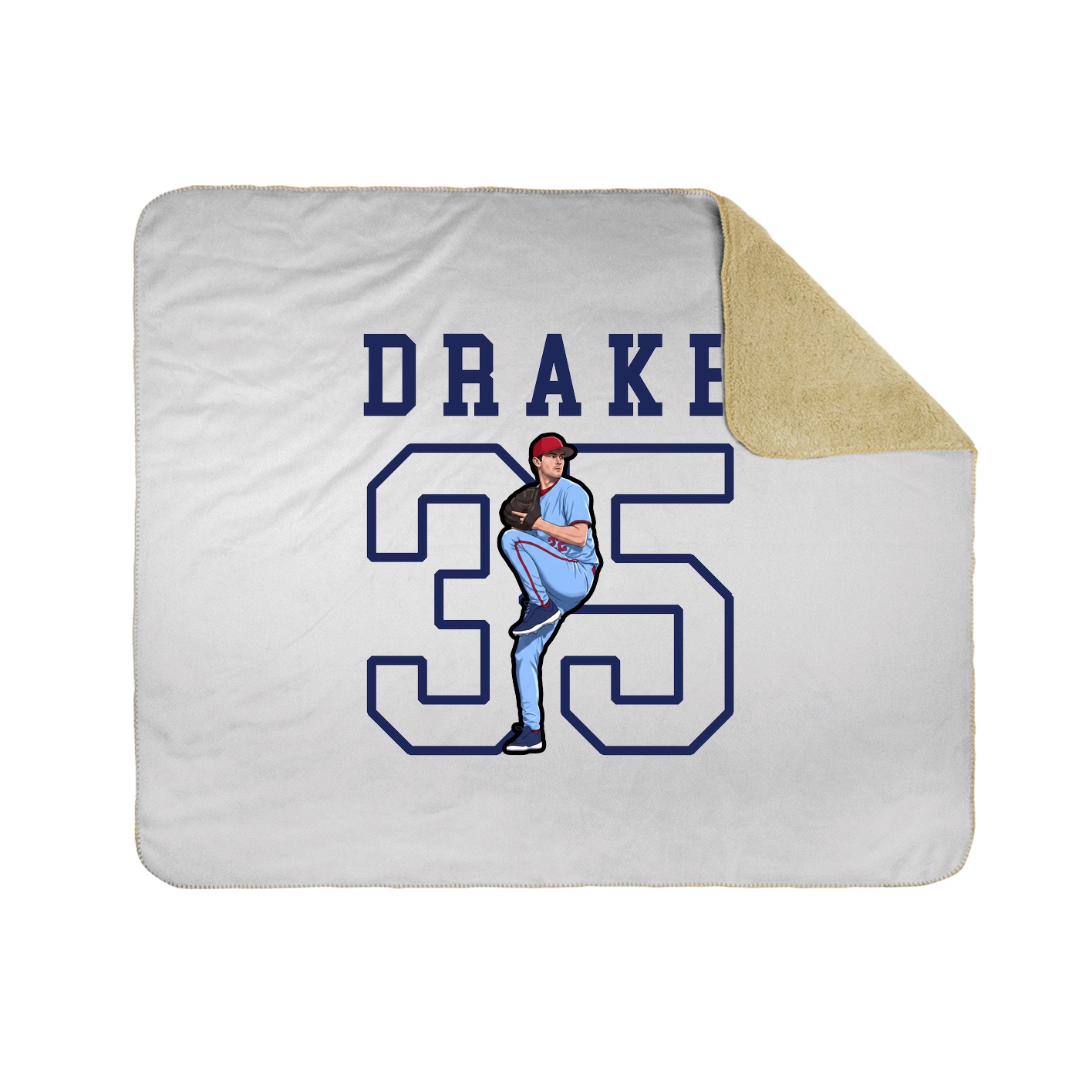 Throw Blanket — Shirsey in White