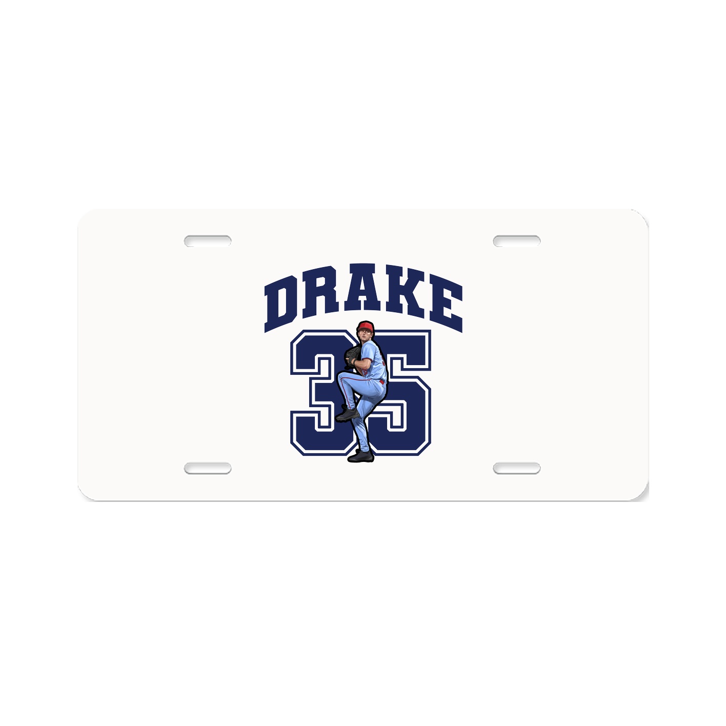 License Plate — Number in Classic