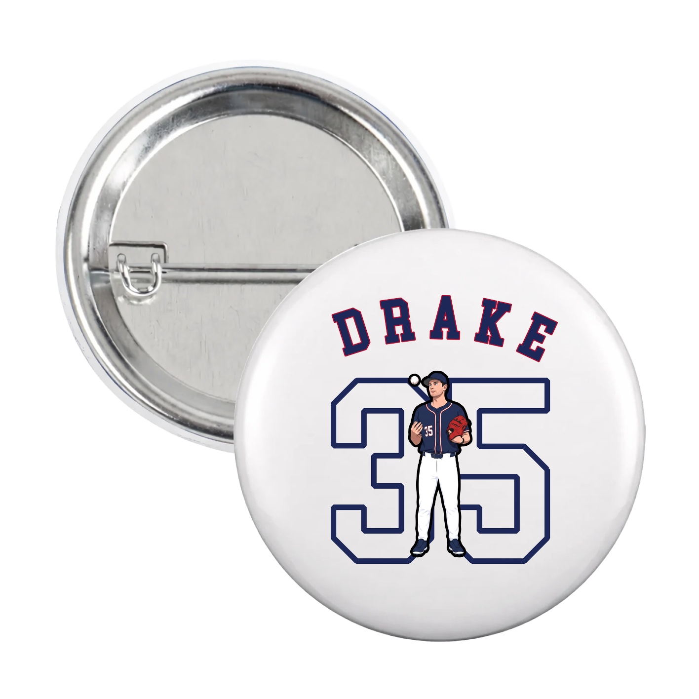 Game Day Button — Shirsey Arch in White