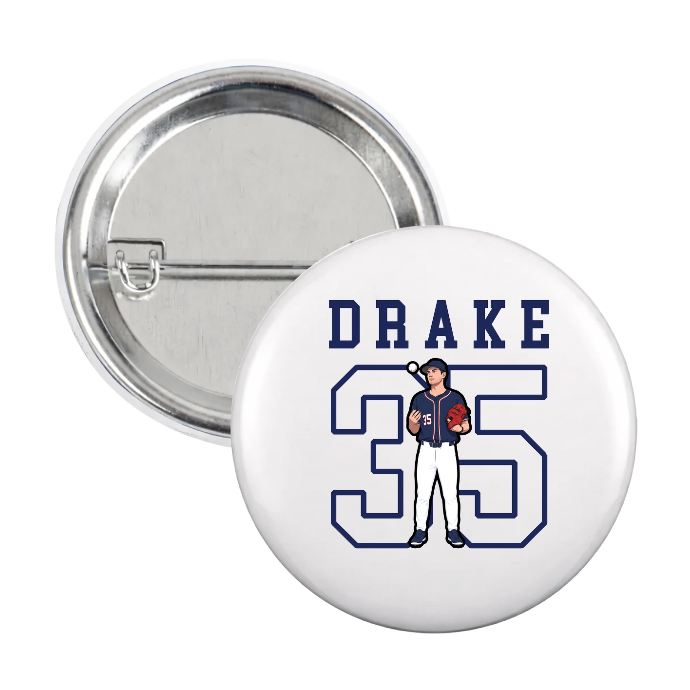 Game Day Button — Shirsey in White