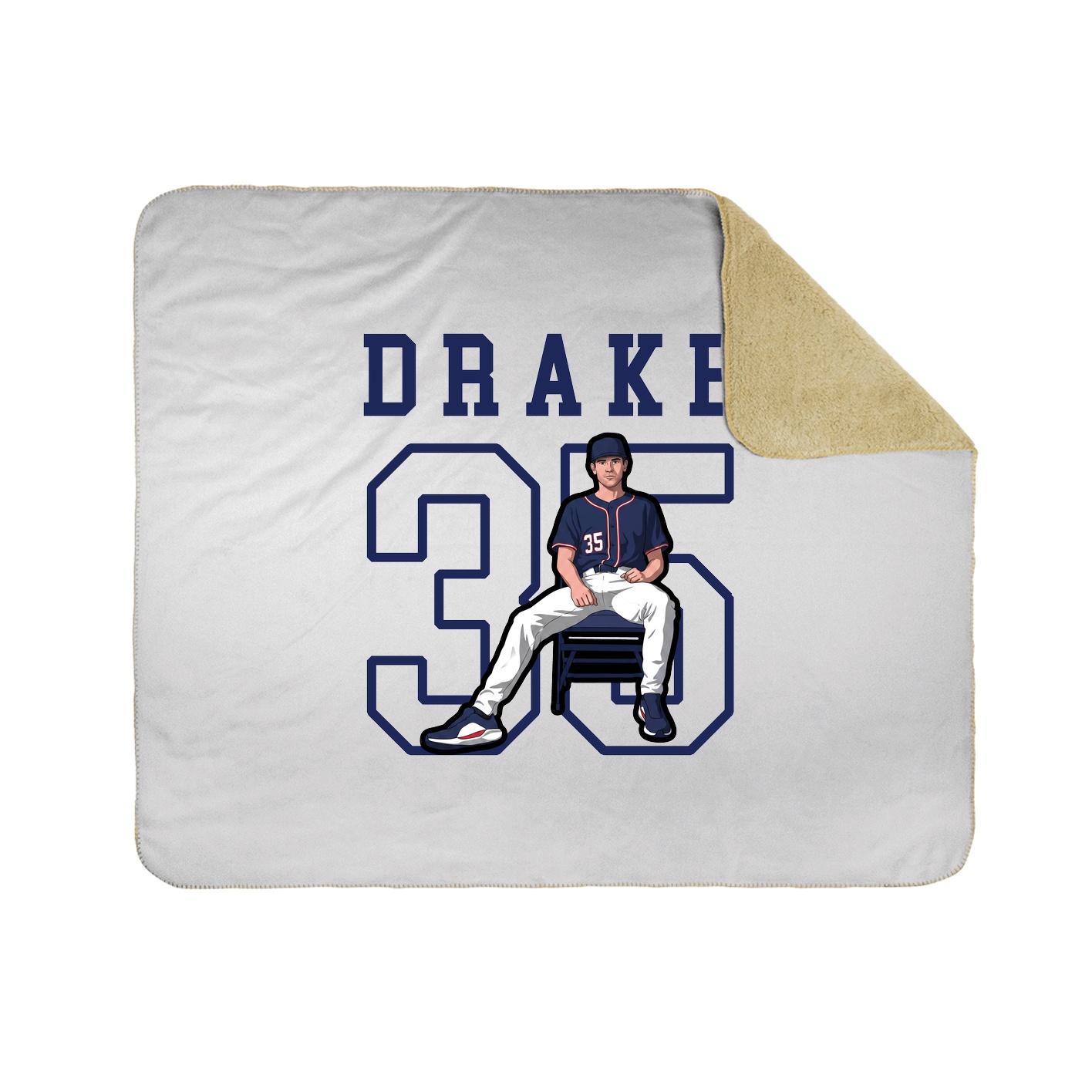 Throw Blanket — Shirsey in White