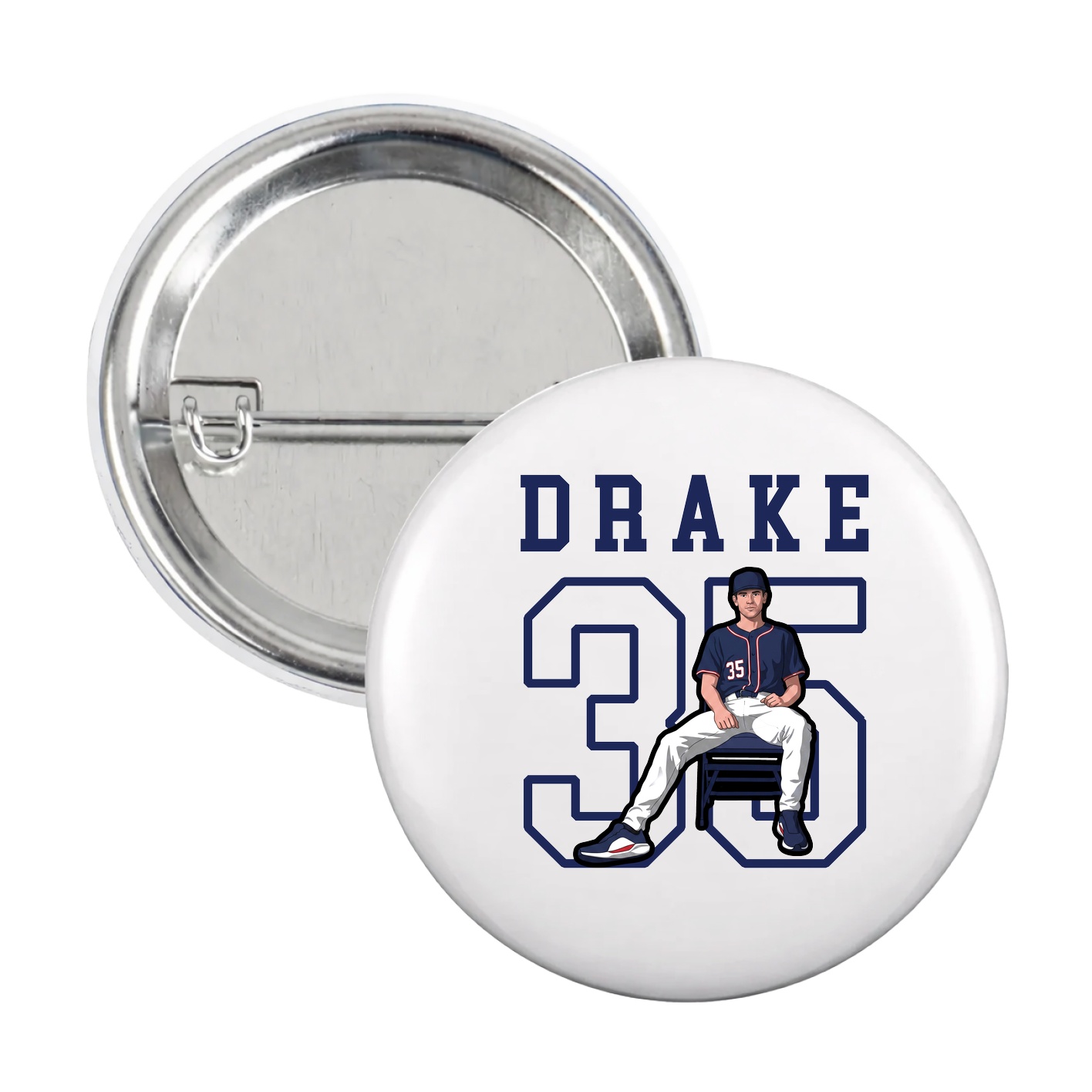 Game Day Button — Shirsey in White