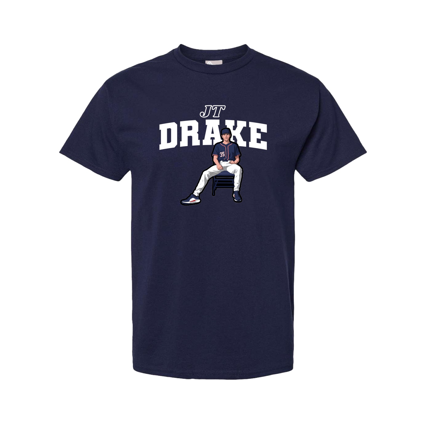 Youth Tee — Name Arch in Navy