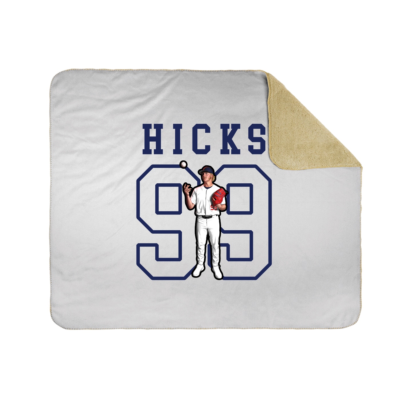 Throw Blanket — Shirsey in White