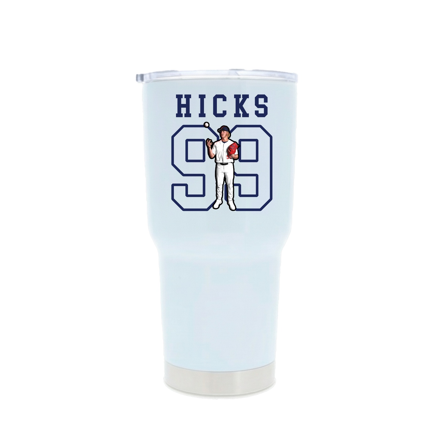 30oz Stainless Steel Tumbler — Shirsey in White