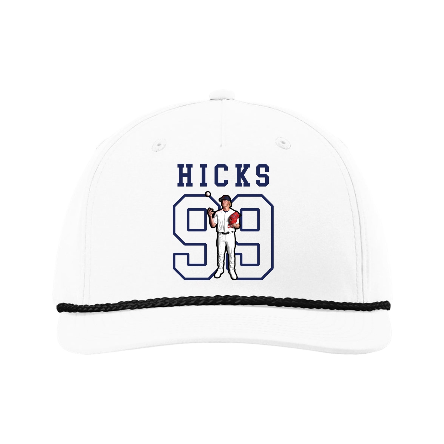 Five-Panel Classic Rope Cap — Shirsey in White