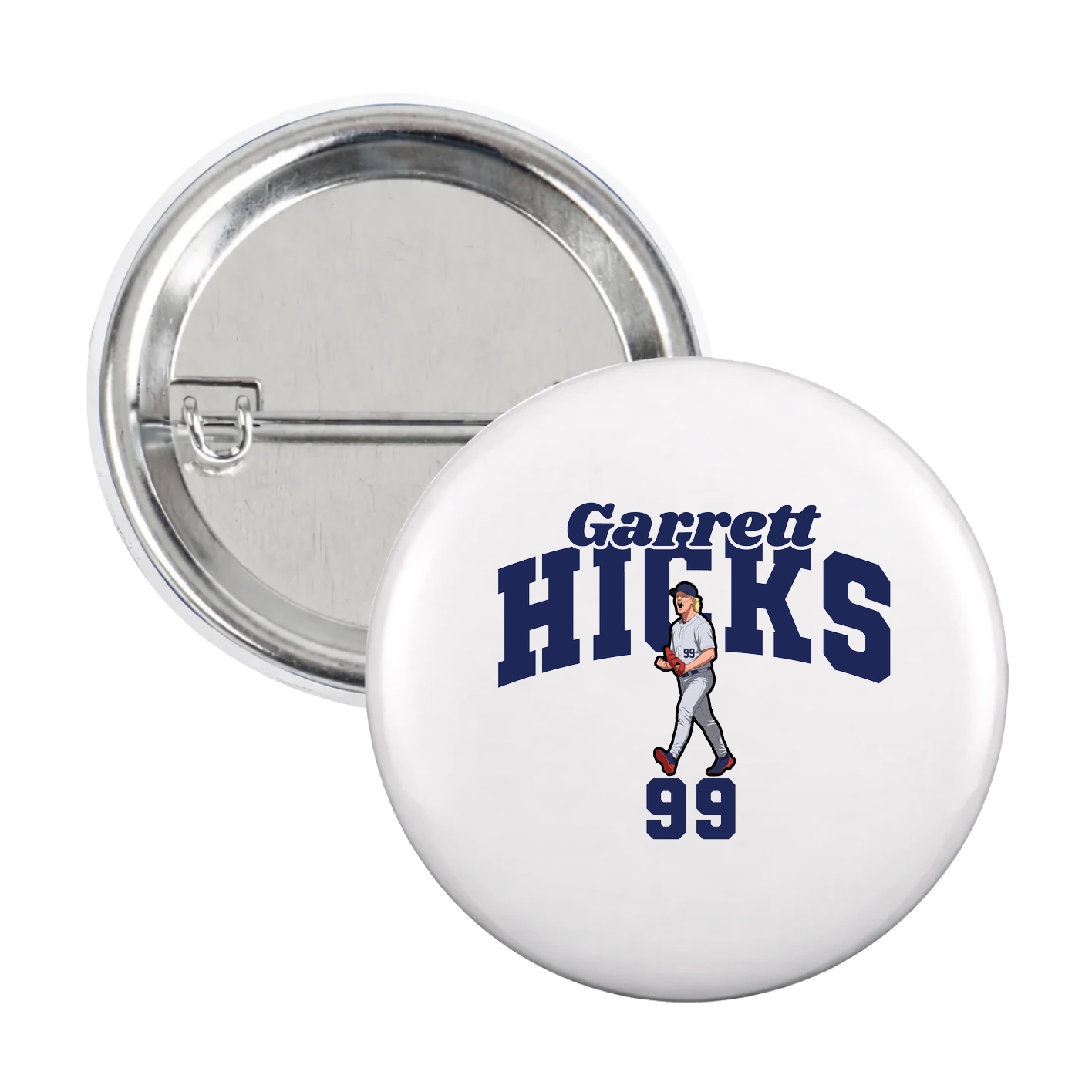 Game Day Button — Signature Arch in White