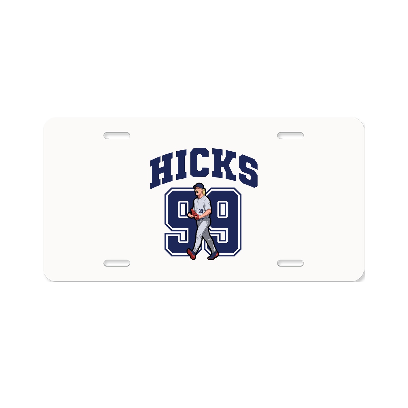 License Plate — Number in Classic