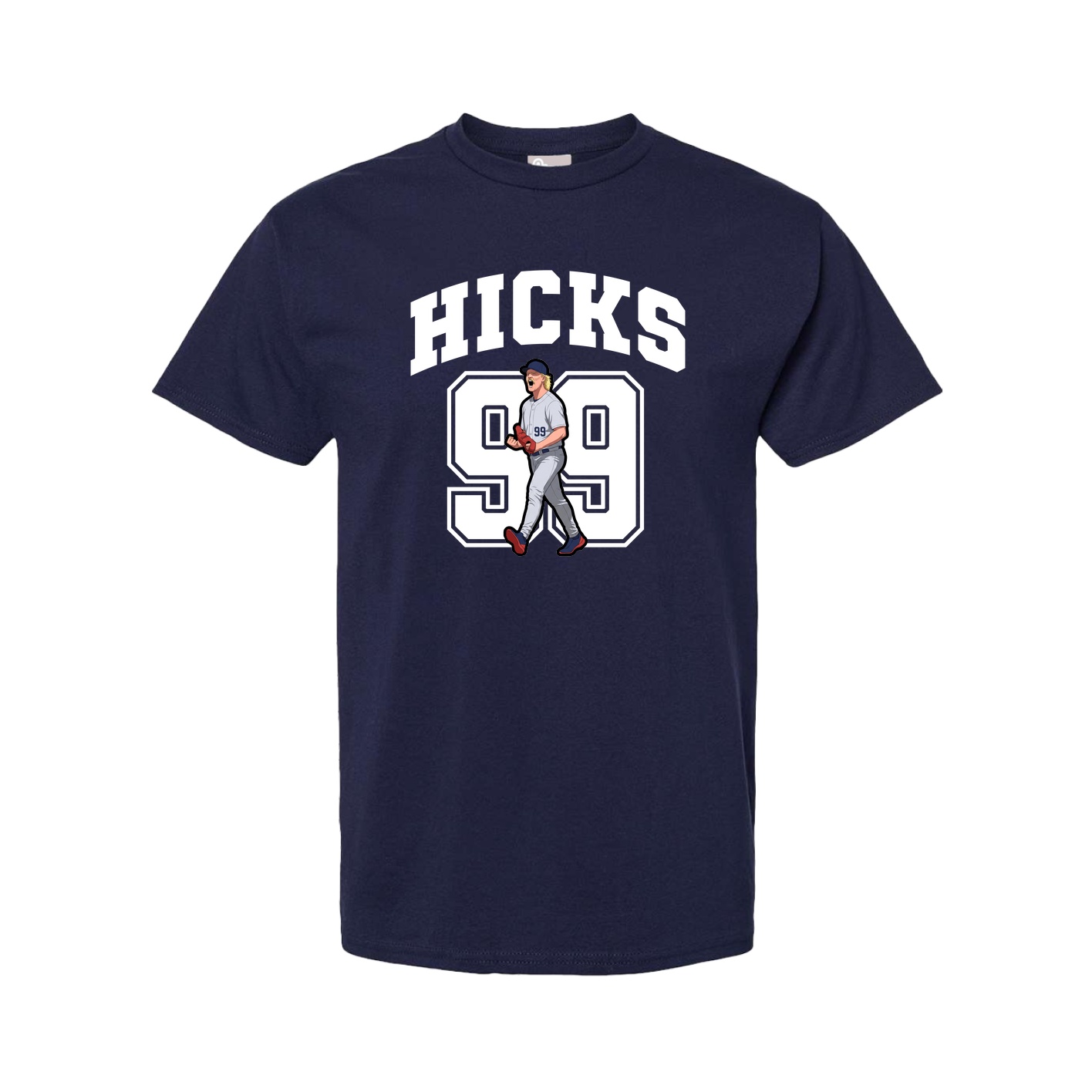Youth Tee — Number in Navy