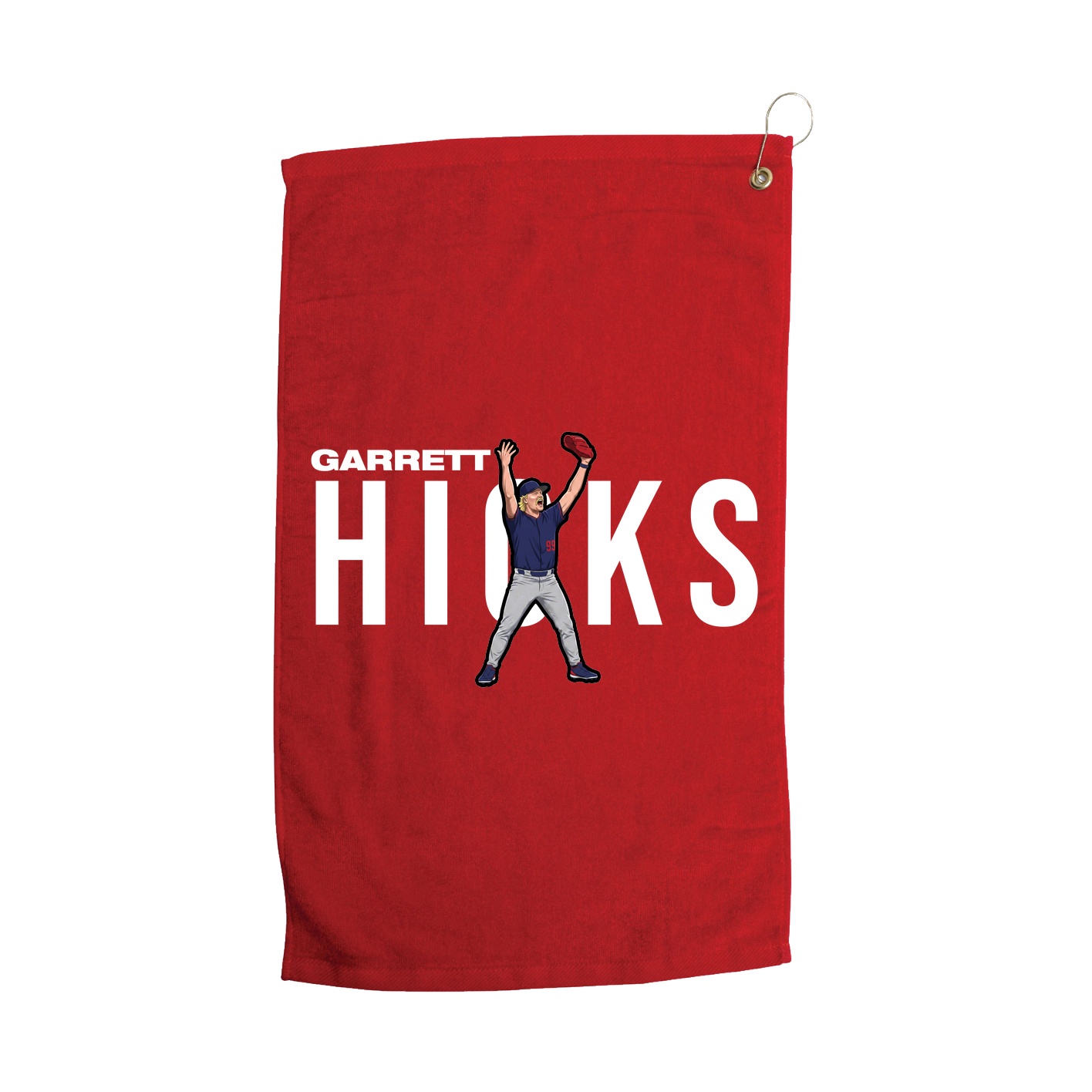 Golf Towel — Player Name in Red