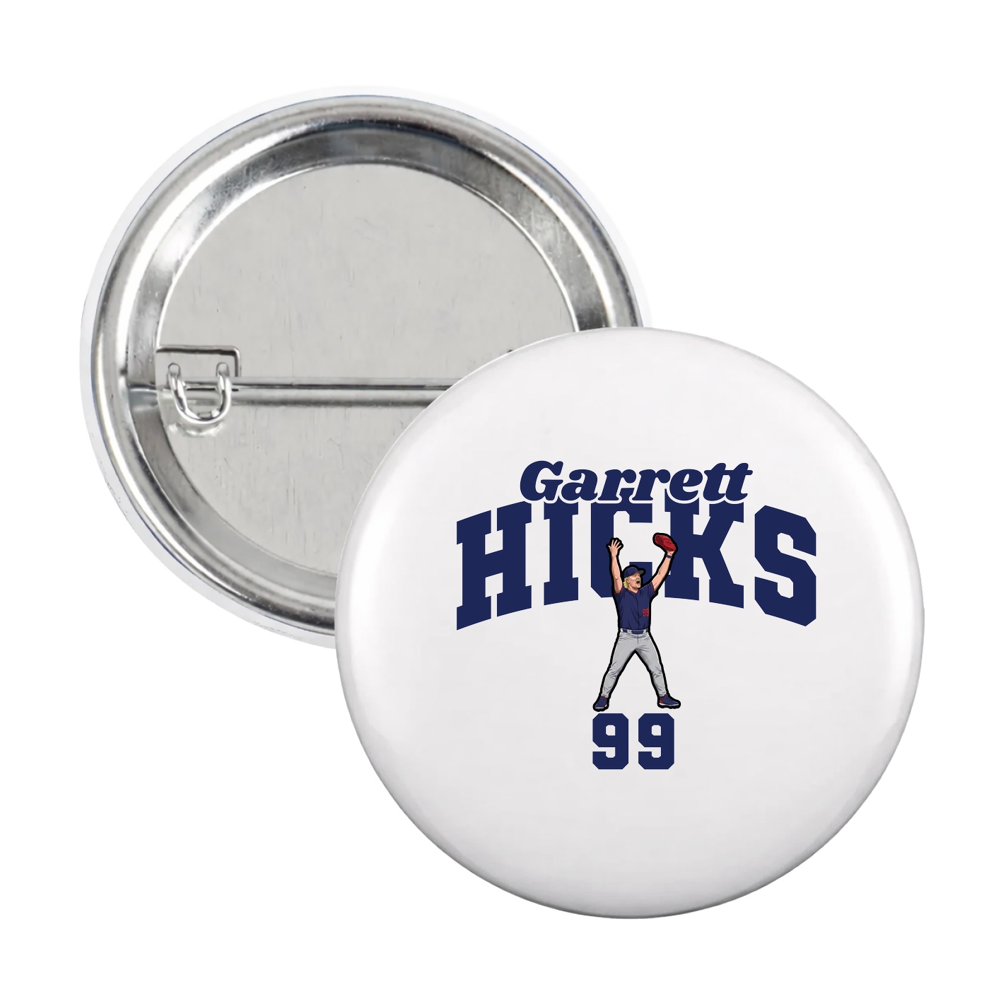 Game Day Button — Signature Arch in White