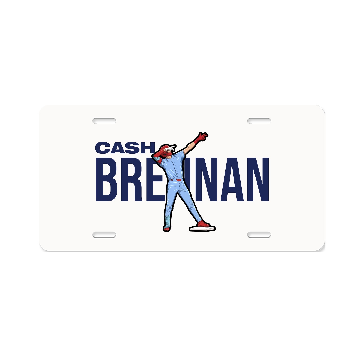 License Plate — Player Name in Classic