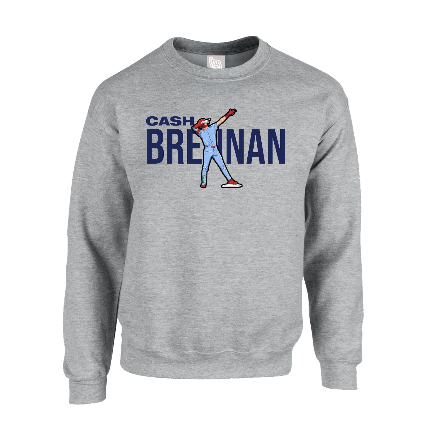 Fleece Crew — Player Name in Grey