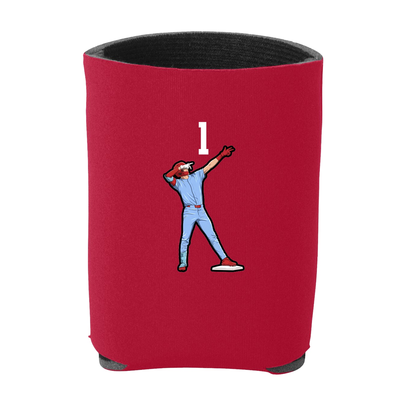 Can Holder — Number Top in Red