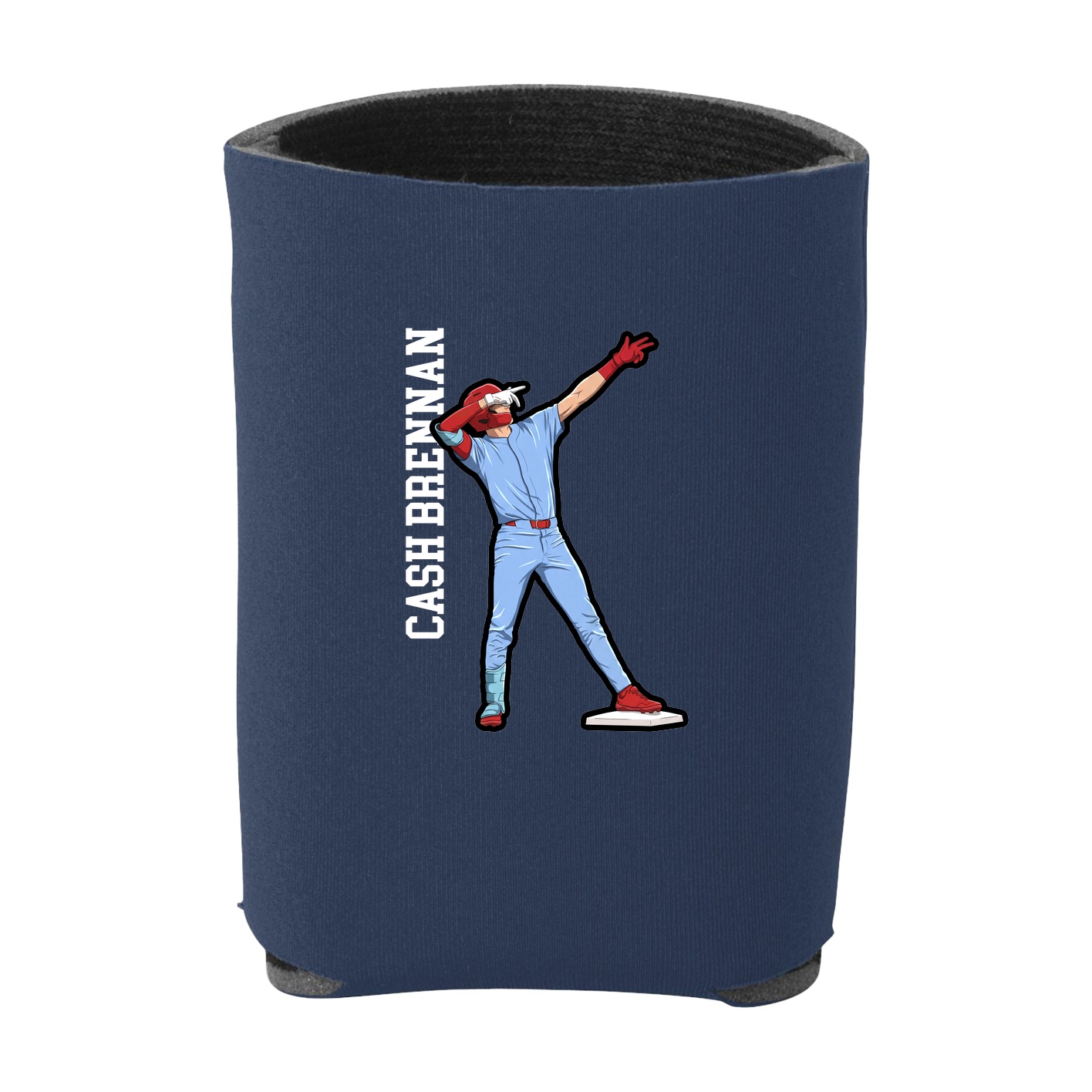 Can Holder — Name Vertical in Navy