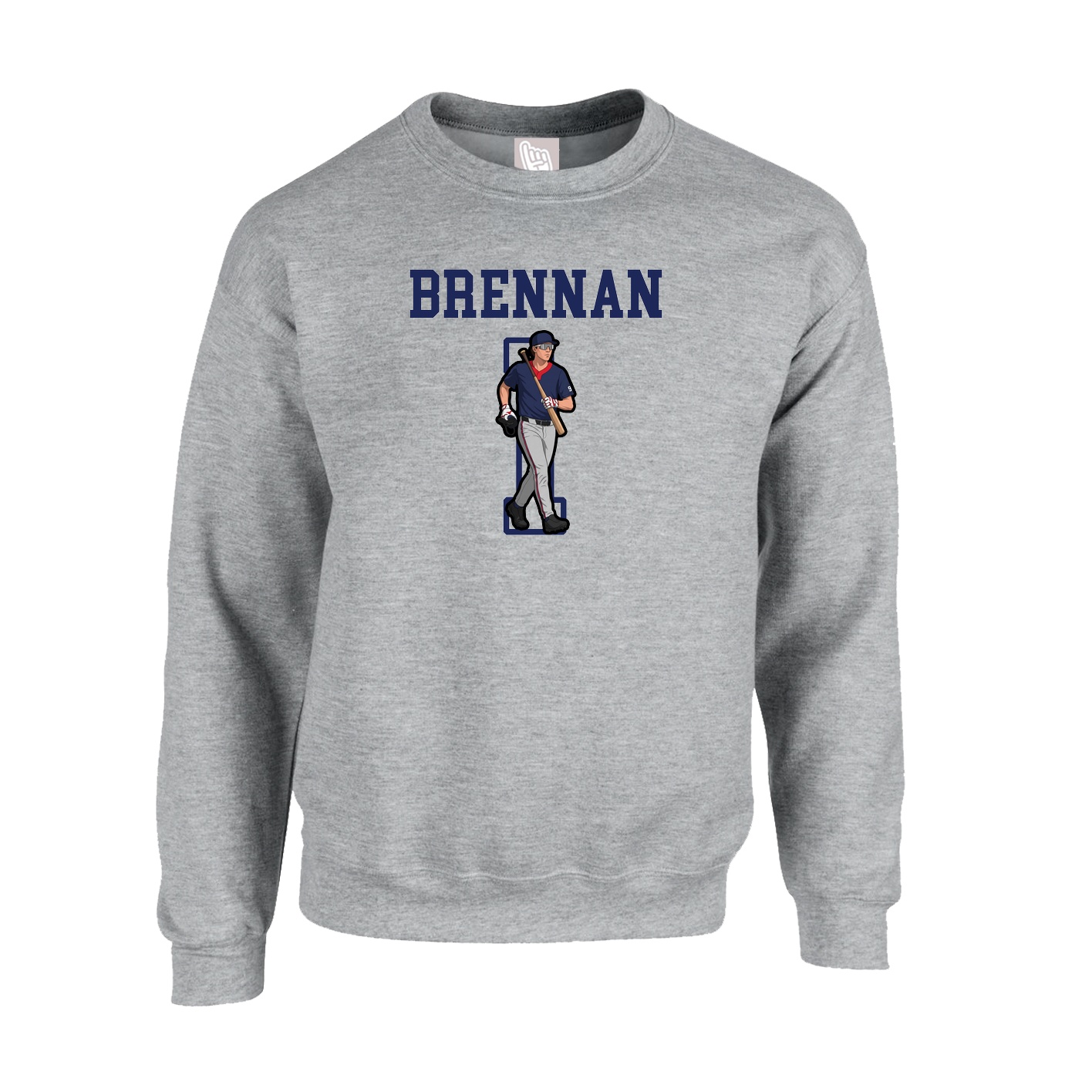 Fleece Crew — Shirsey in Grey