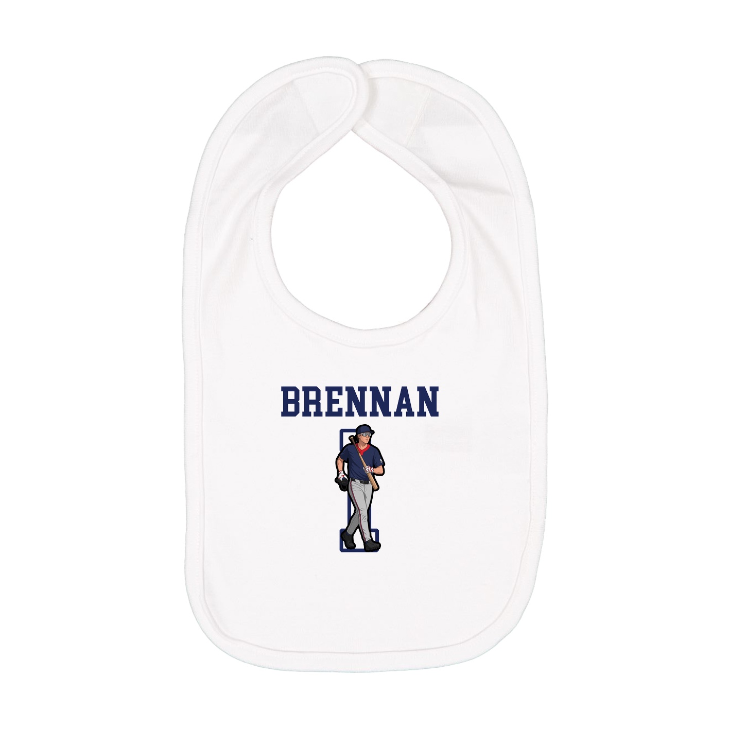 Infant Bib — Shirsey in White