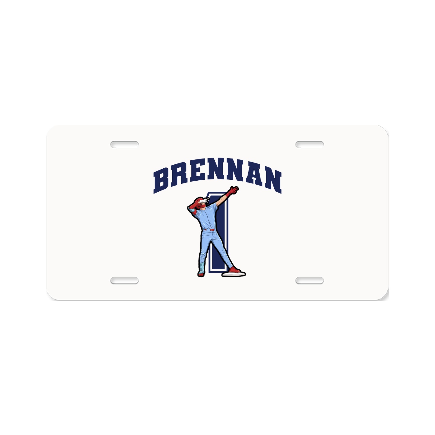 License Plate — Number in Classic