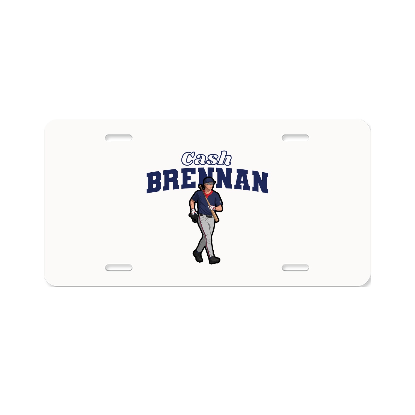 License Plate — Name Arch in Classic