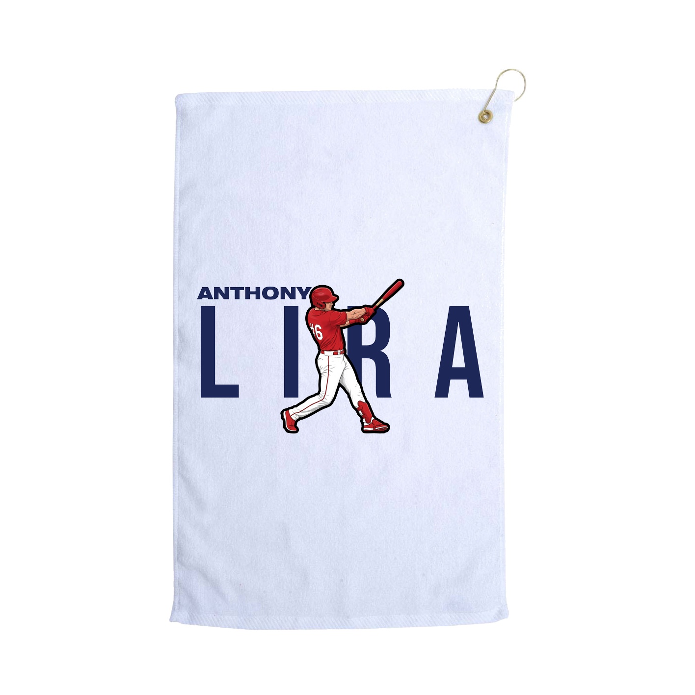 Golf Towel — Player Name in White