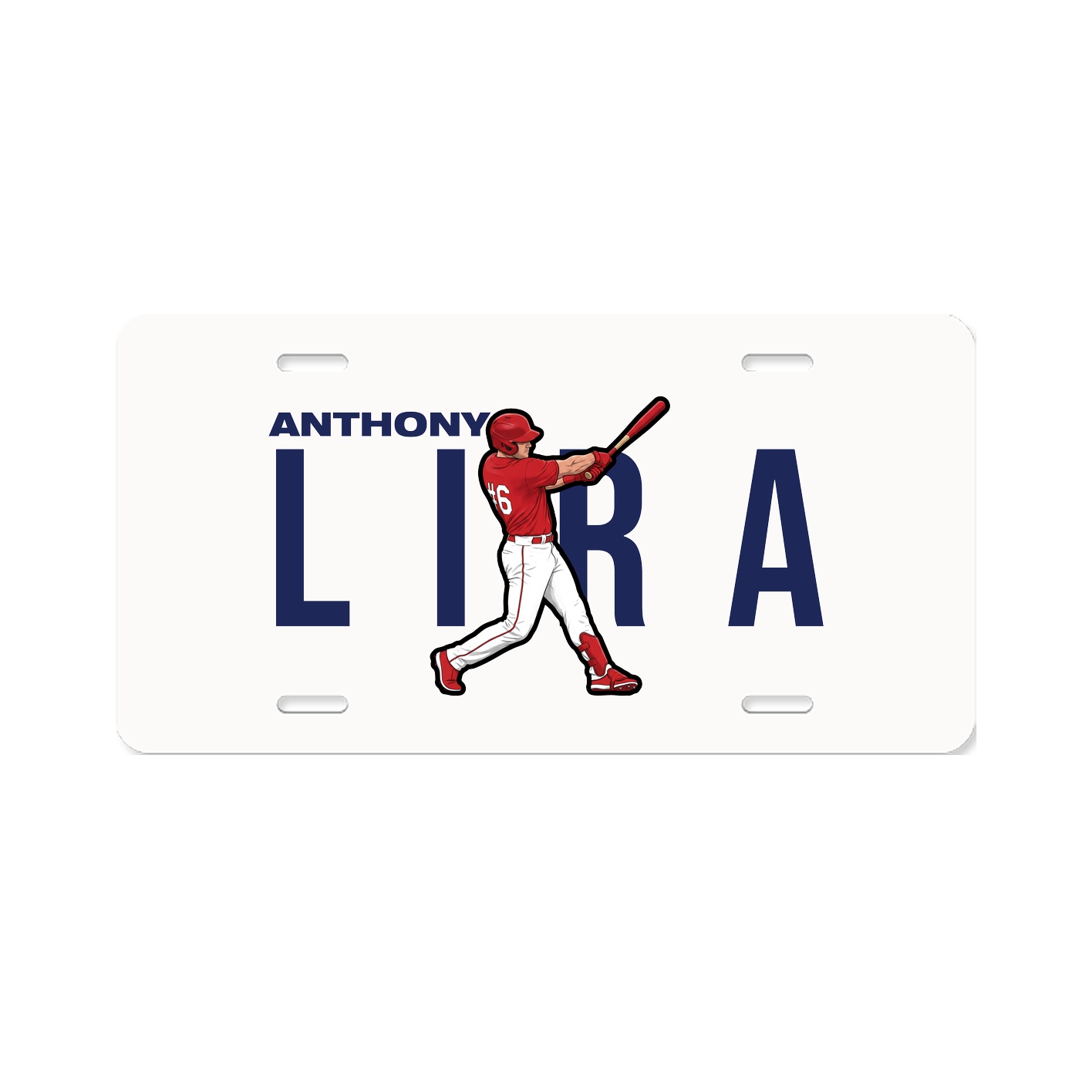 License Plate — Player Name in Classic