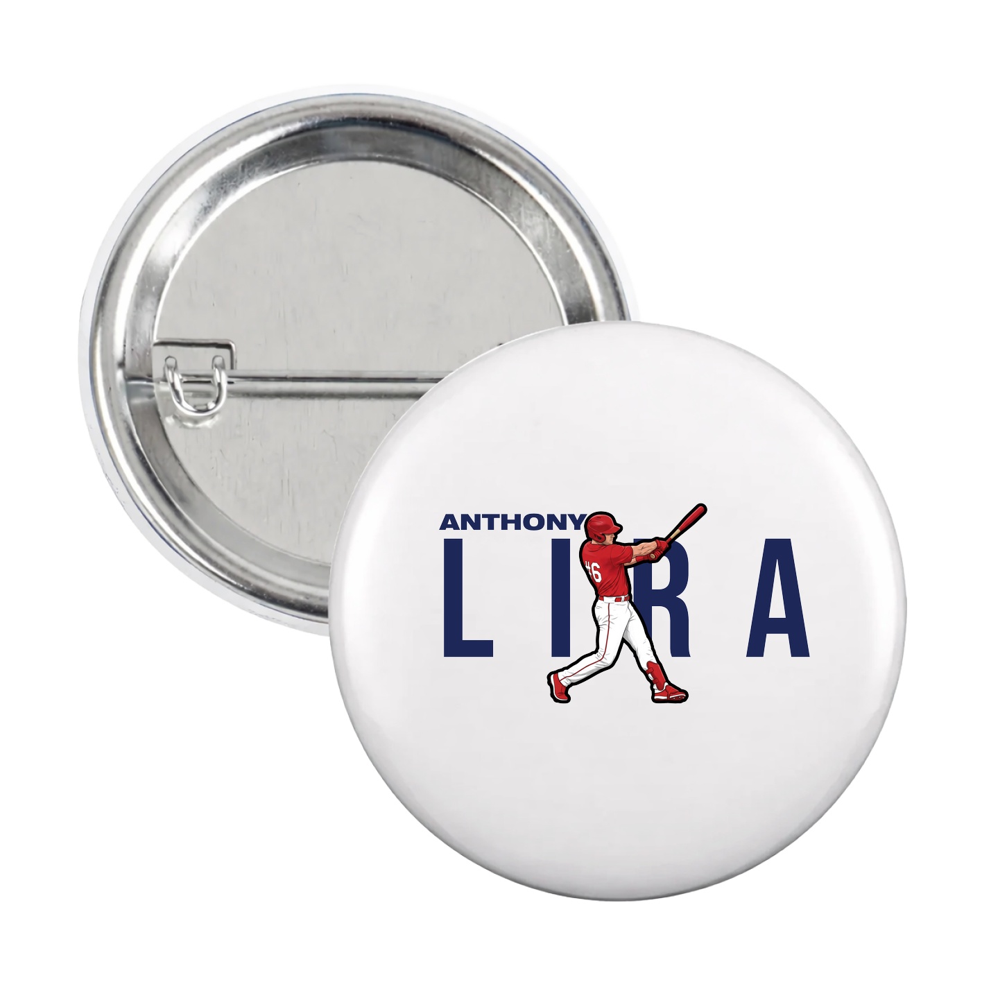 Game Day Button — Player Name in White