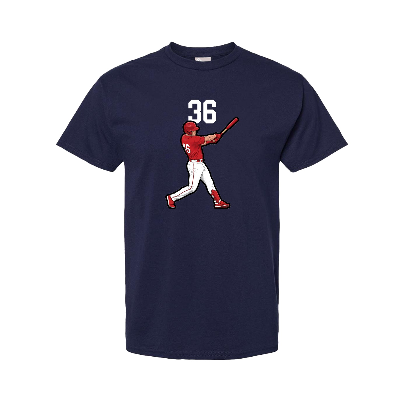 Tee — Number Top in Navy
