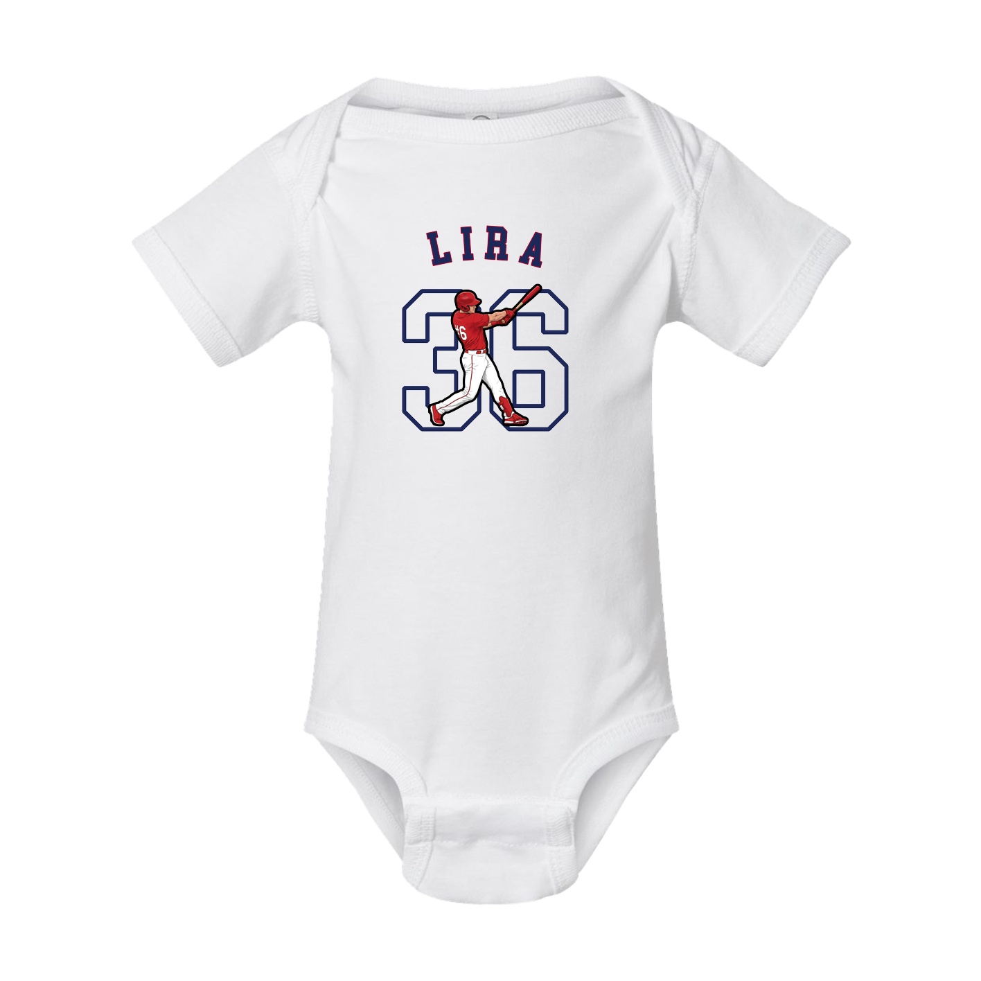 Baby Onesie — Shirsey Arch in White
