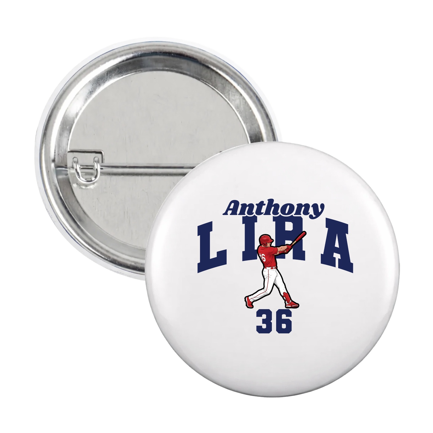 Game Day Button — Signature Arch in White