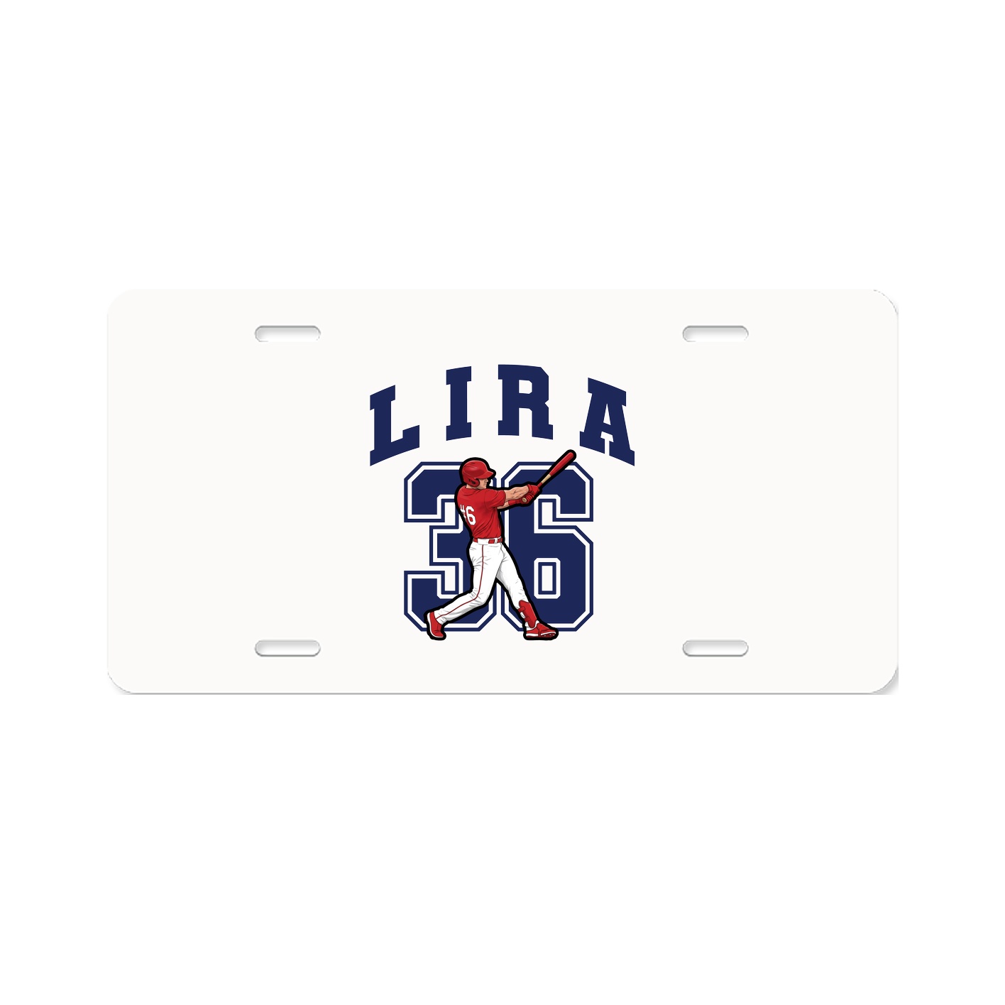 License Plate — Number in Classic
