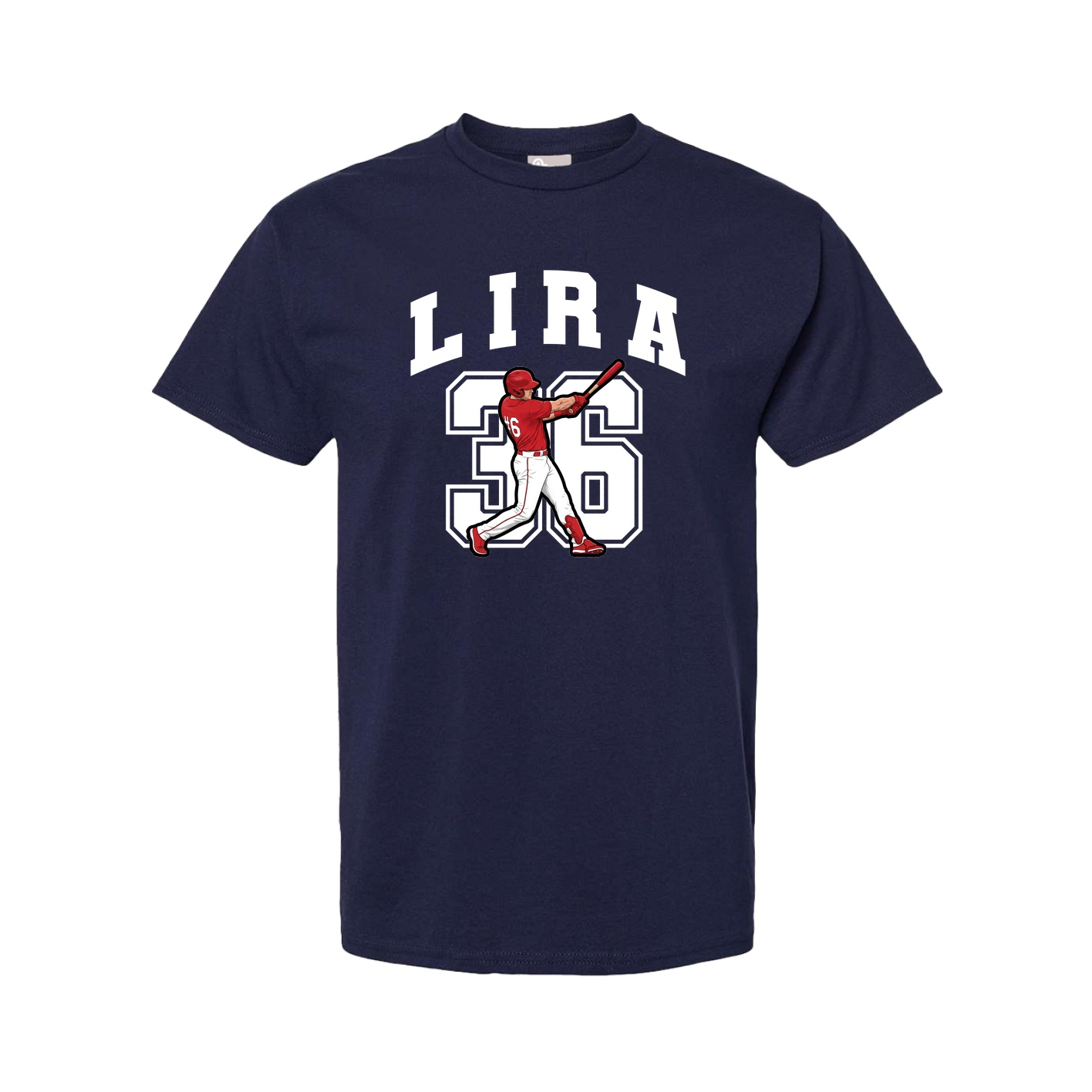 Tee — Number in Navy
