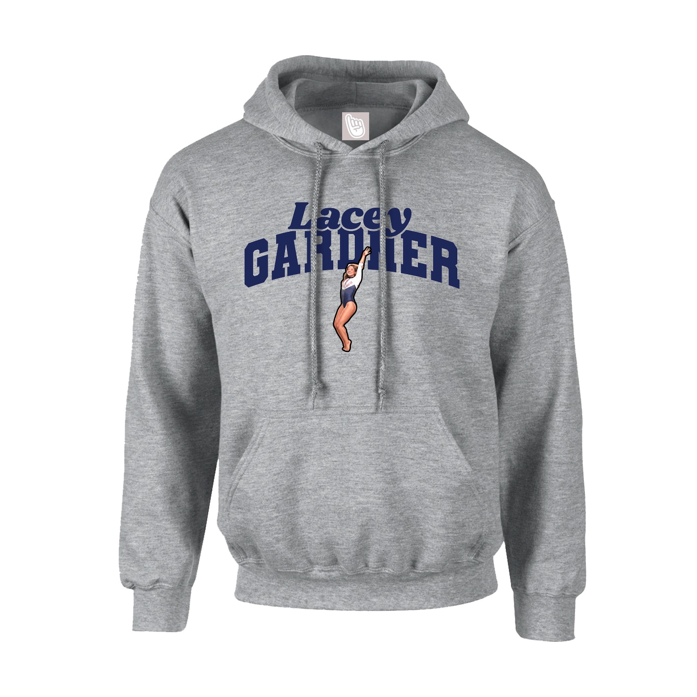 Youth Hoodie — Signature Arch in Grey