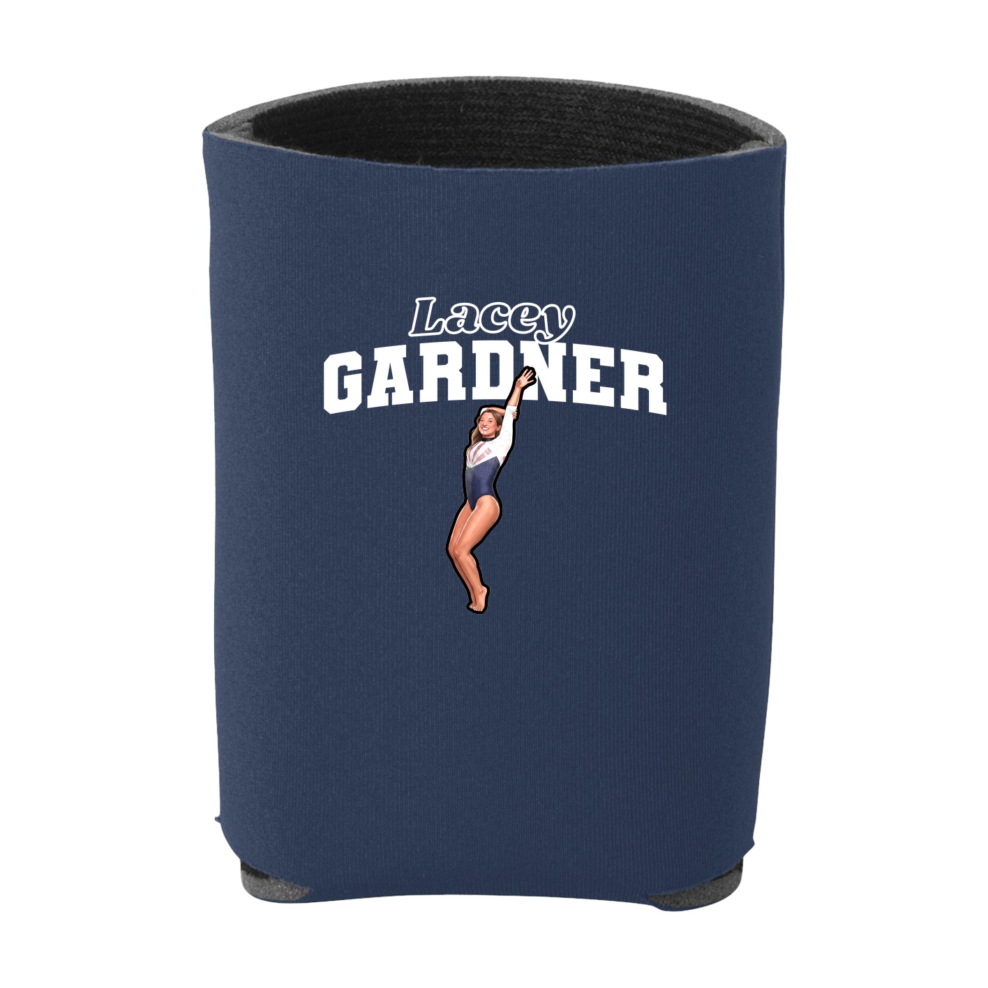 Can Holder — Name Arch in Navy