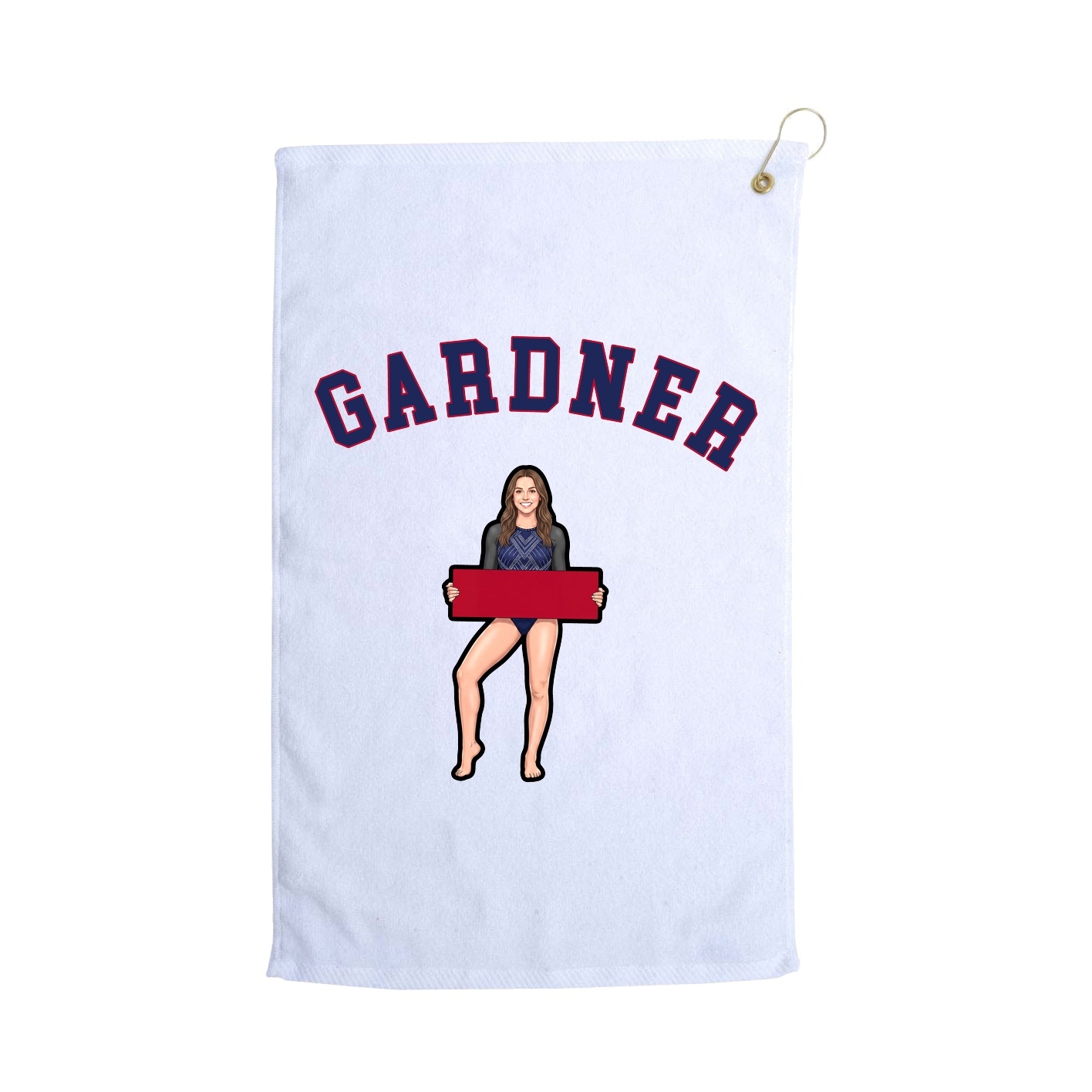 Golf Towel — Shirsey Arch in White
